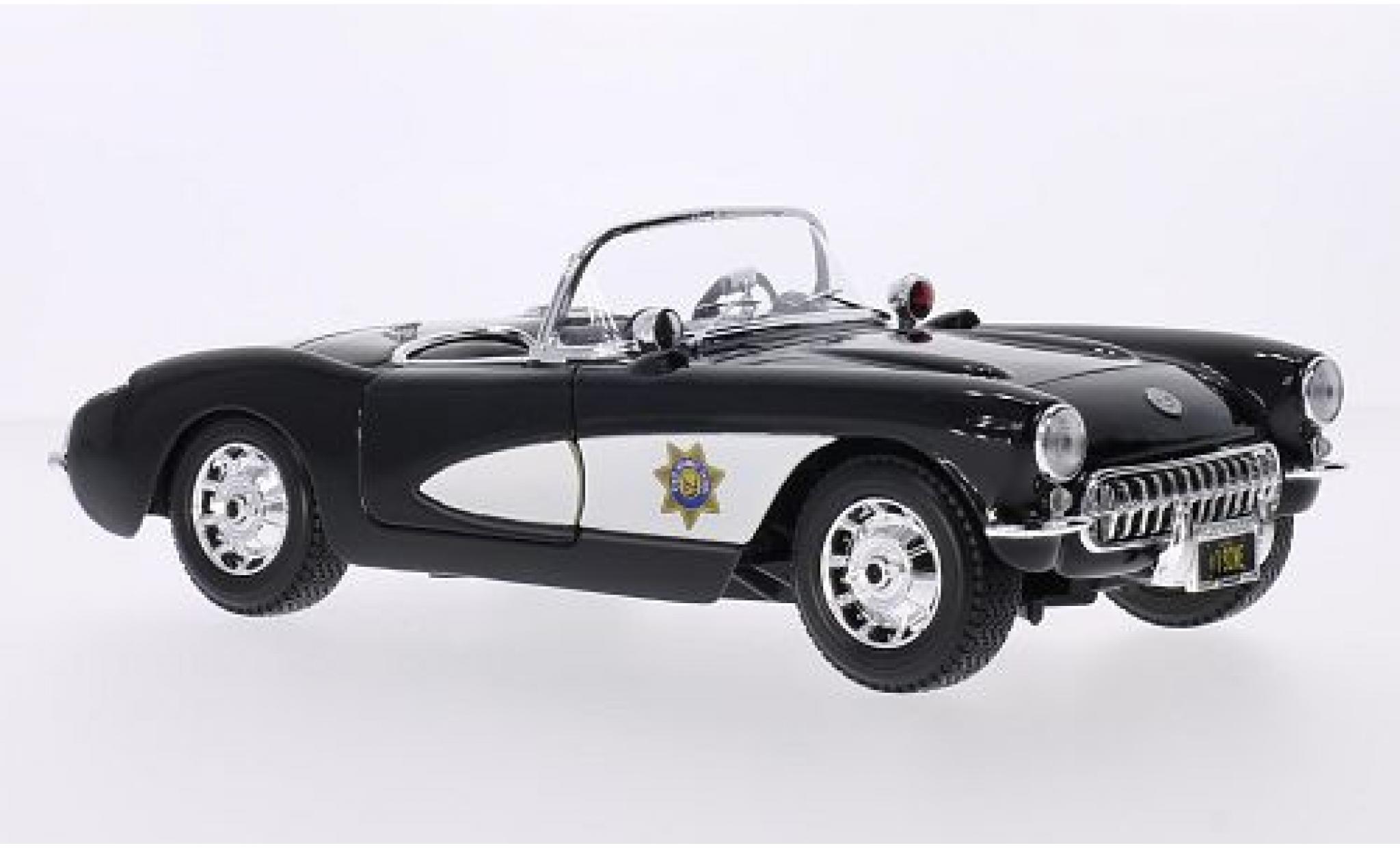 Chevrolet Corvette 1/18 Maisto (C1) State Highway Patrol 1957 modellino in miniatura