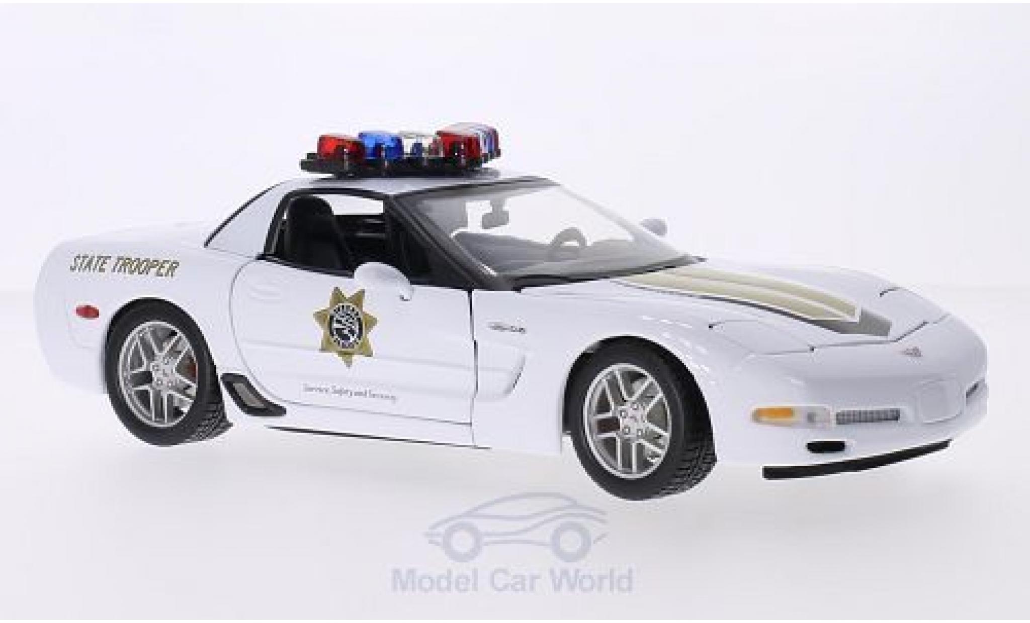 Chevrolet Corvette 1/18 Maisto (C5) Z06 State Trooper Highway Division modellino in miniatura