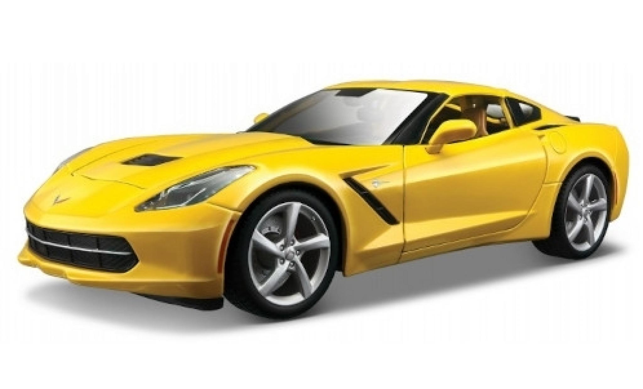 Chevrolet Corvette 1/18 Maisto Stingray (C7) giallo 2014 modellino in miniatura