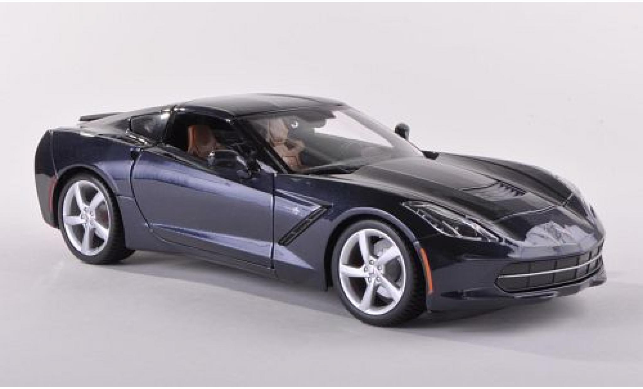 Chevrolet Corvette 1/18 Maisto Stingray (C7) metallico blu 2013 modellino in miniatura