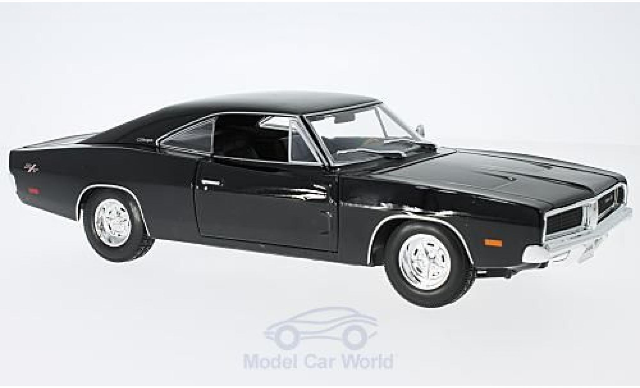 Dodge Charger 1969 1/18 Maisto R/T nero 1969 modellino in miniatura