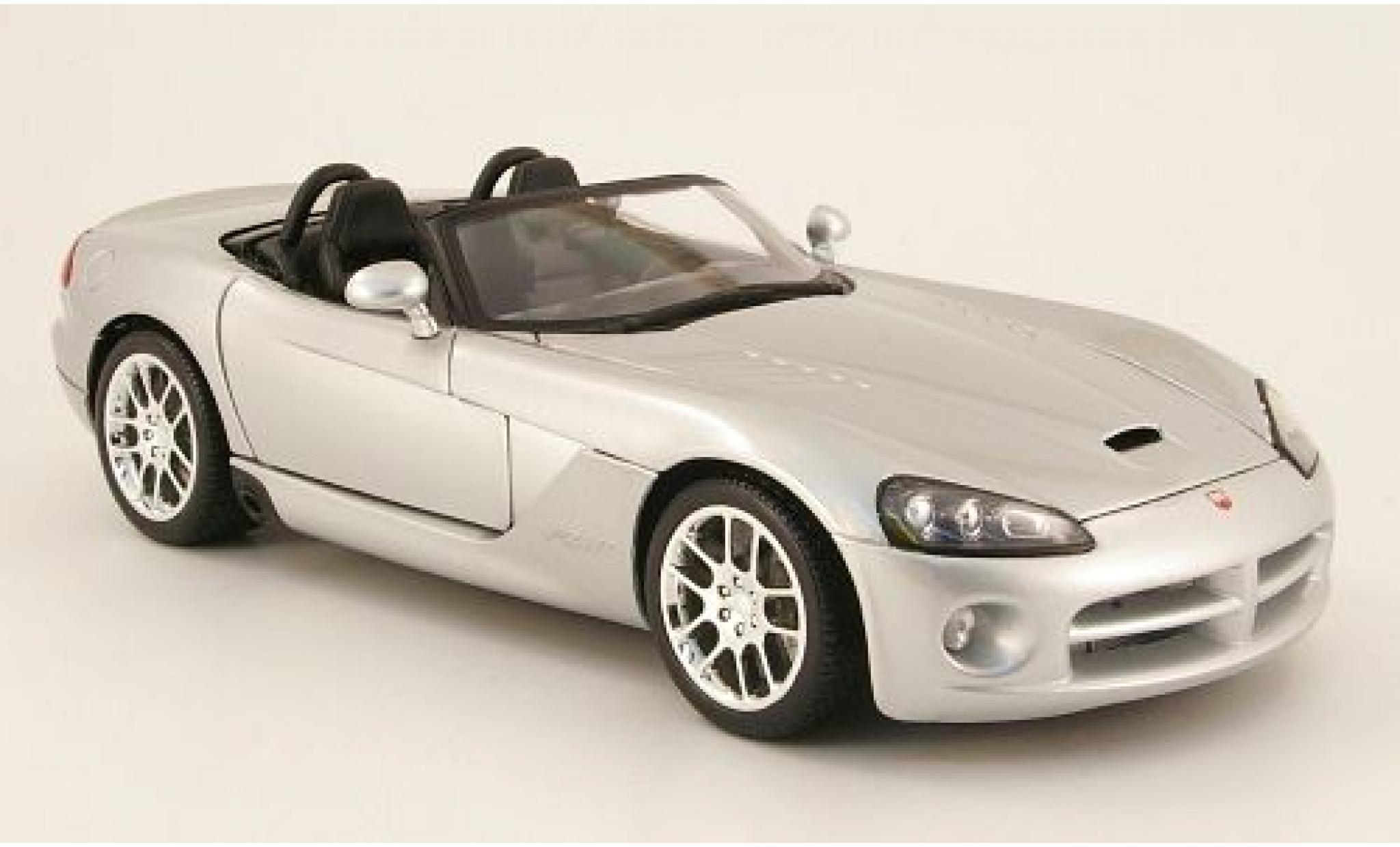 Dodge Viper 1/18 Maisto SRT-10 grigio 2003 sans Vitrine modellino in miniatura