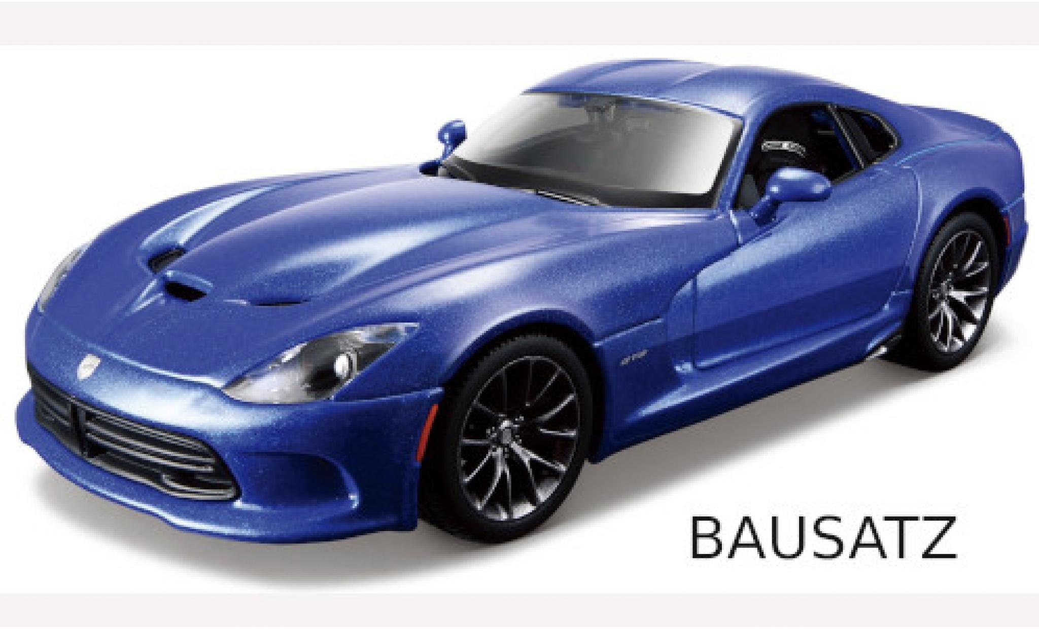 Dodge Viper 1/24 Maisto SRT GTS metallico blu 2013 Bausatz modellino in miniatura