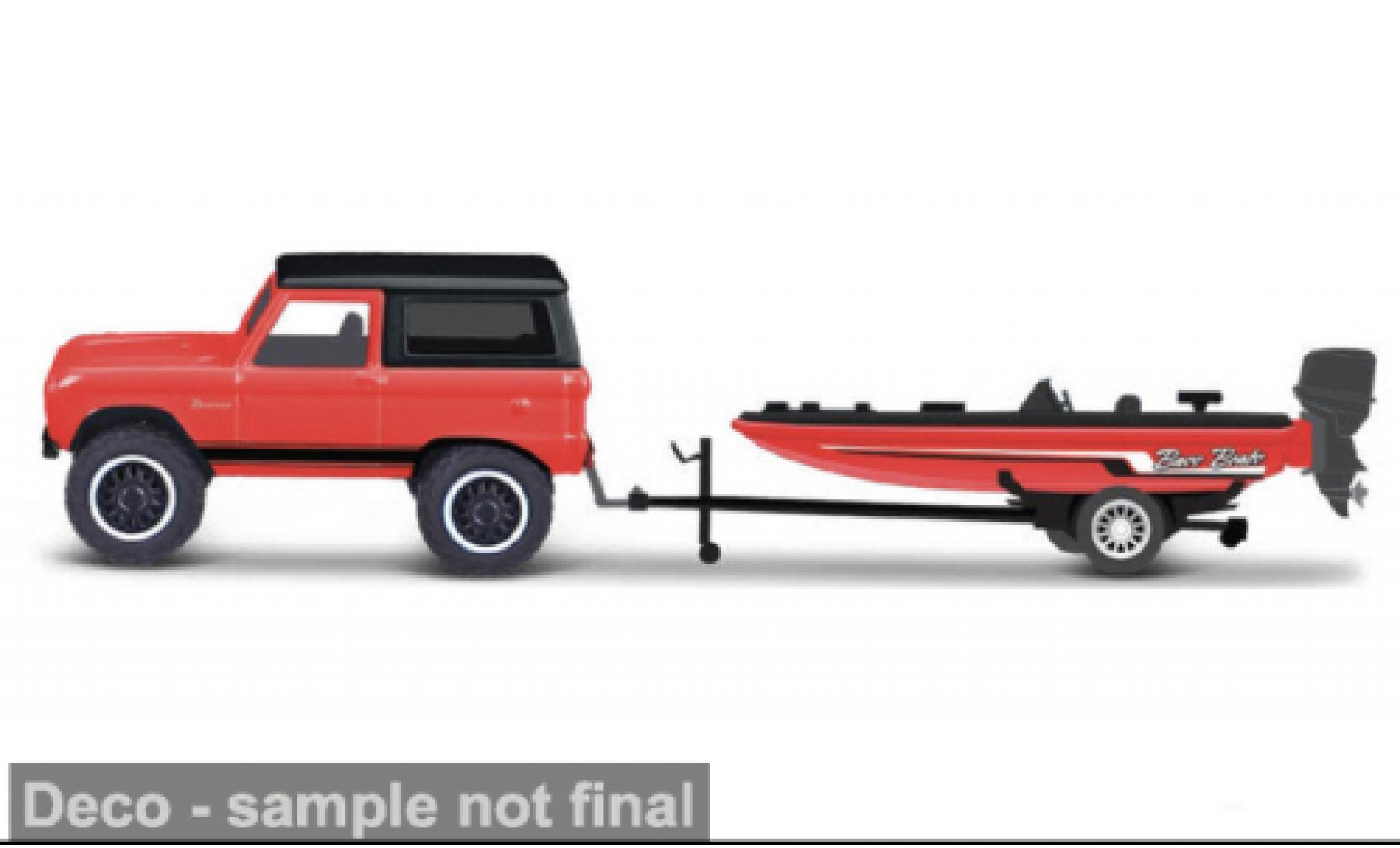 Ford Bronco 1/64 Maisto rot 1966 1:64 modellino in miniatura