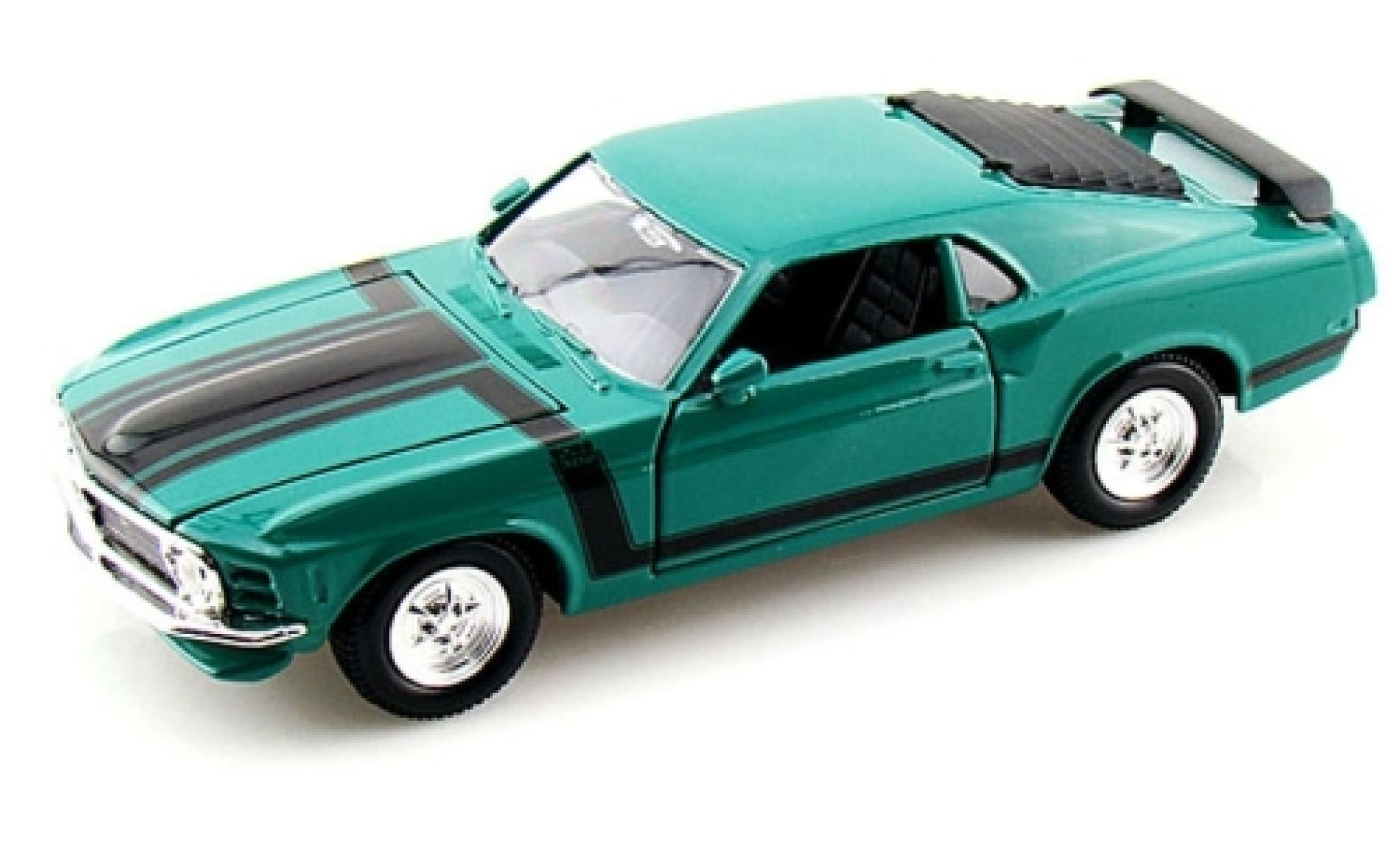 Ford Mustang 1/24 Maisto Boss 302 verde 1970 modellino in miniatura