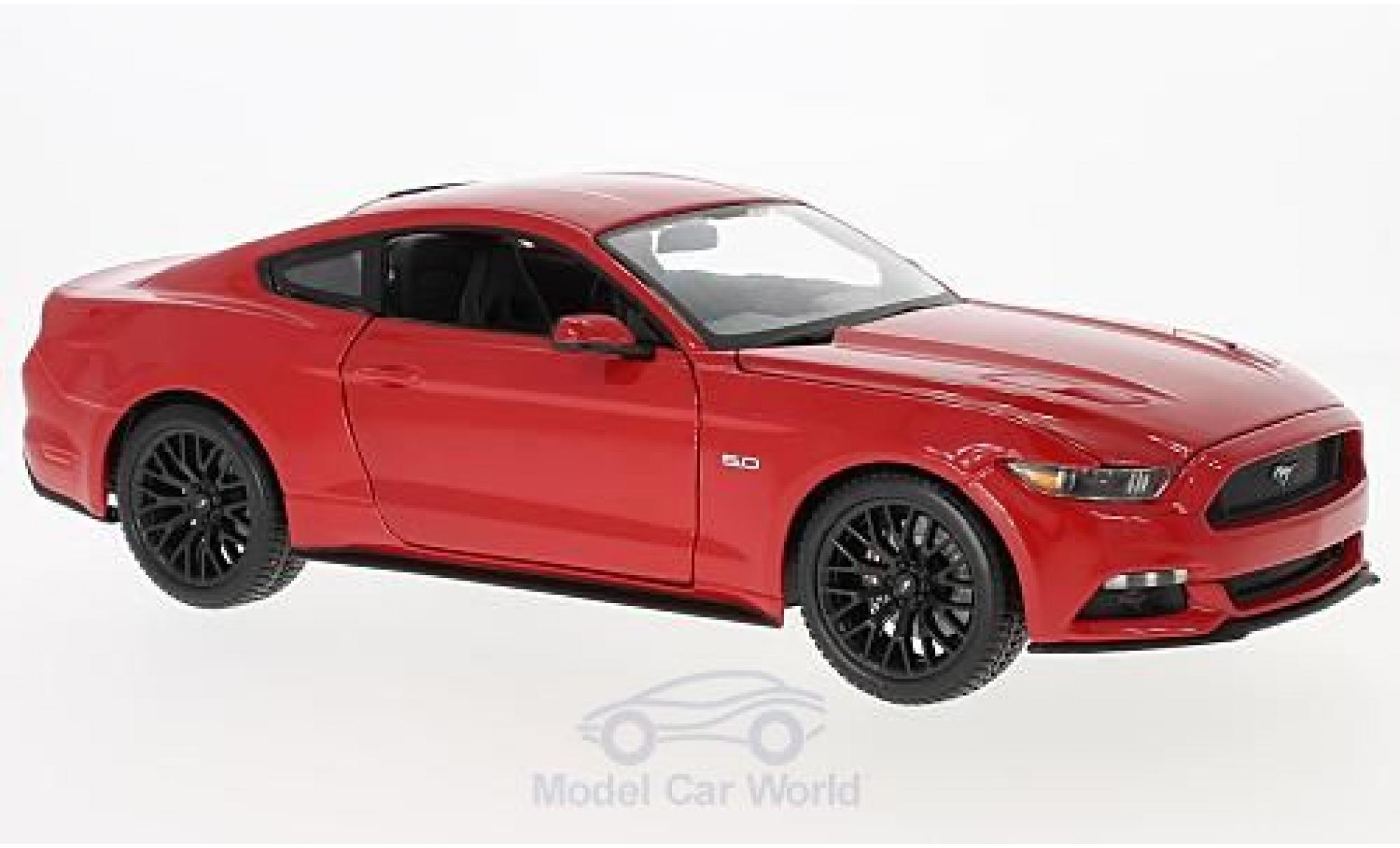 Ford Mustang 1/18 Maisto rosso 2015 modellino in miniatura
