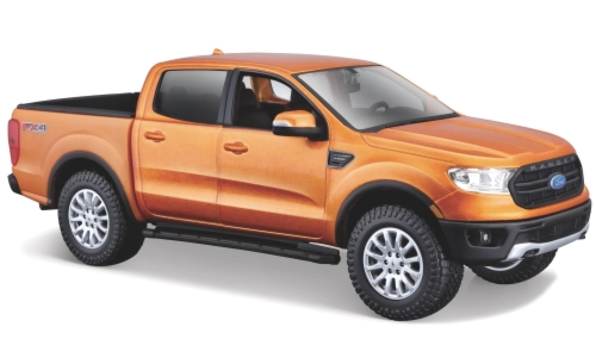 Ford Ranger 1/24 Maisto metallico orange 2019 1:27 modellino in miniatura