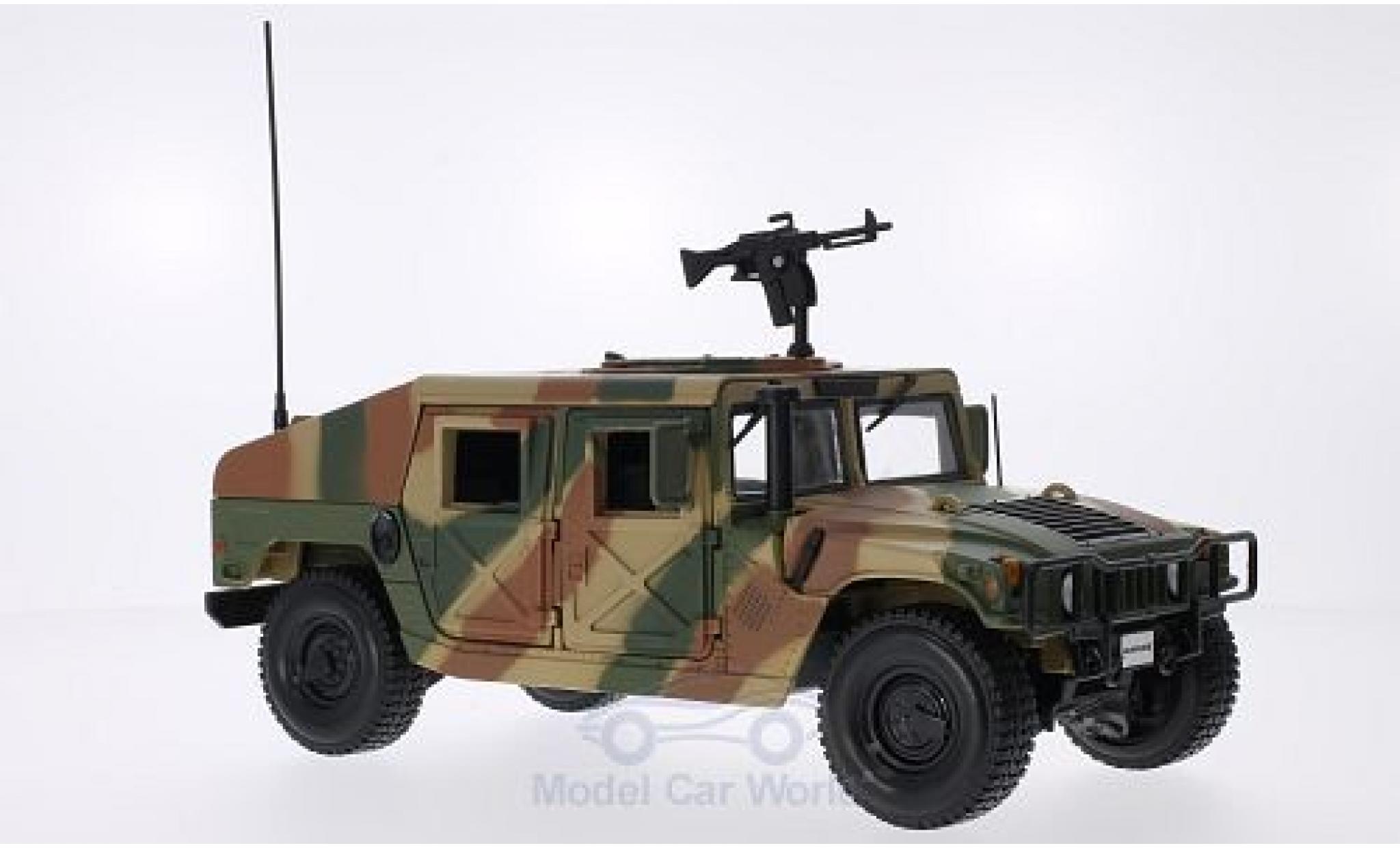 Hummer Humvee 1/18 Maisto Tarnfarben inklusive MG zur Dachbefestigung modellino in miniatura