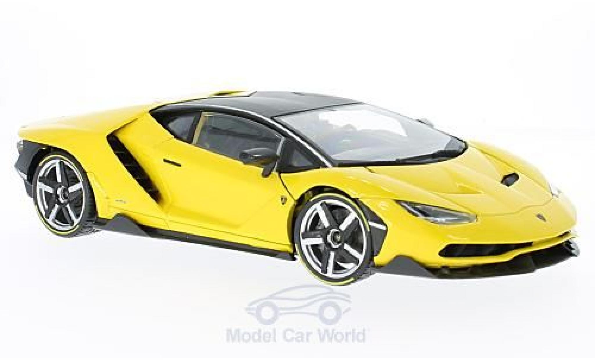 Lamborghini Centenario 1/18 Maisto metallico giallo Exclusive -Edition modellino in miniatura
