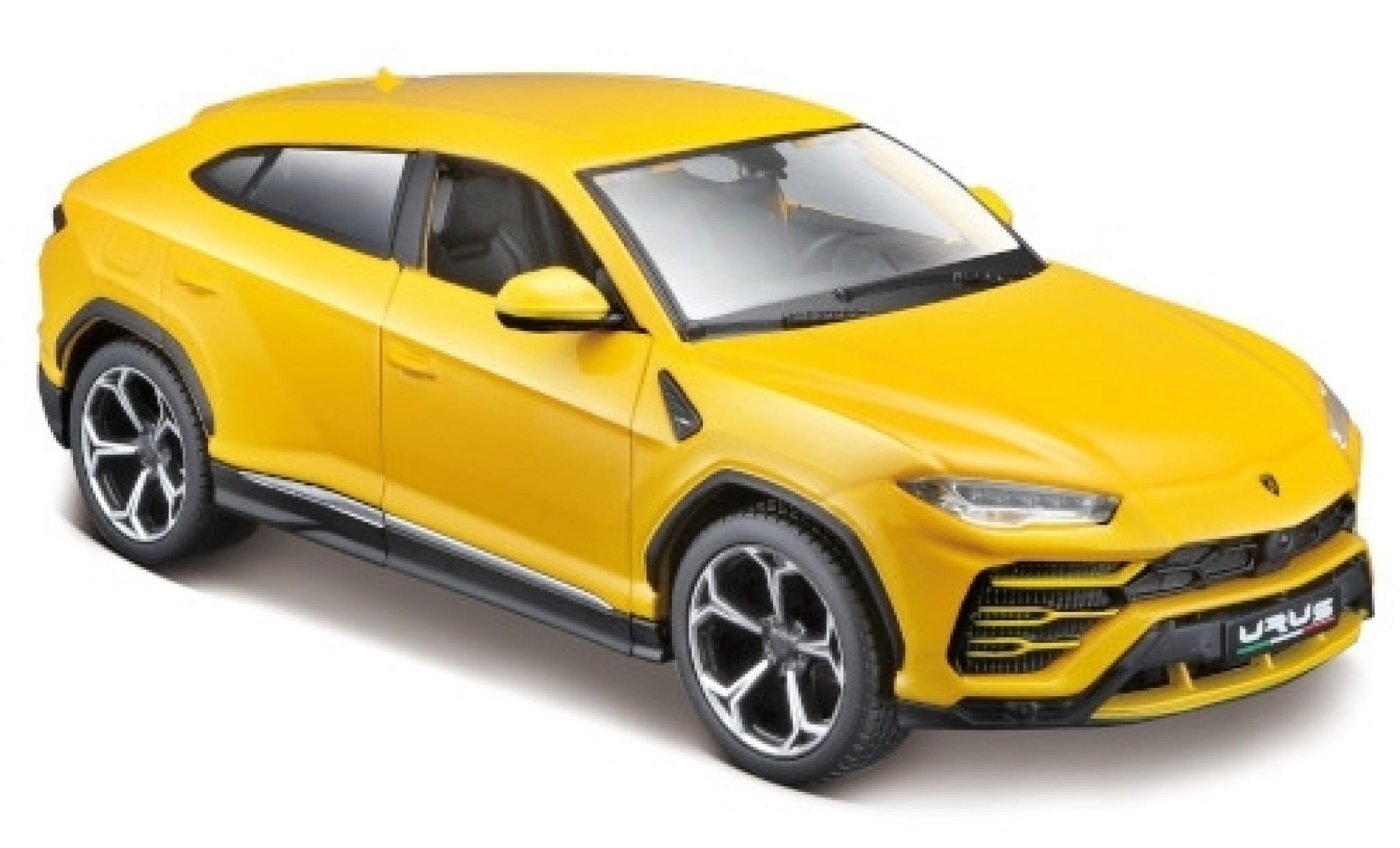 Lamborghini Urus 1/24 Maisto giallo 2019 modellino in miniatura