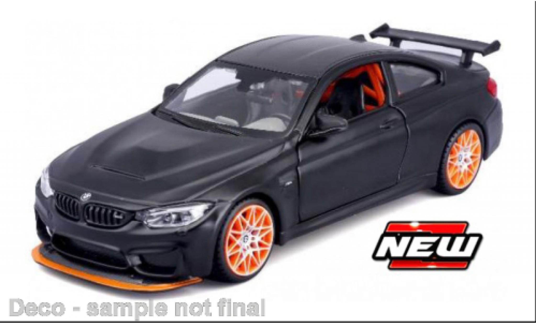 Bmw M4 1/24 Maisto GTS matt-nero modellino in miniatura