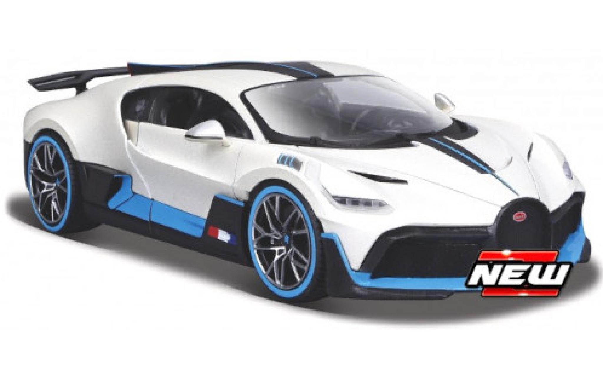 Bugatti Divo 1/24 Maisto grigio/blu modellino in miniatura