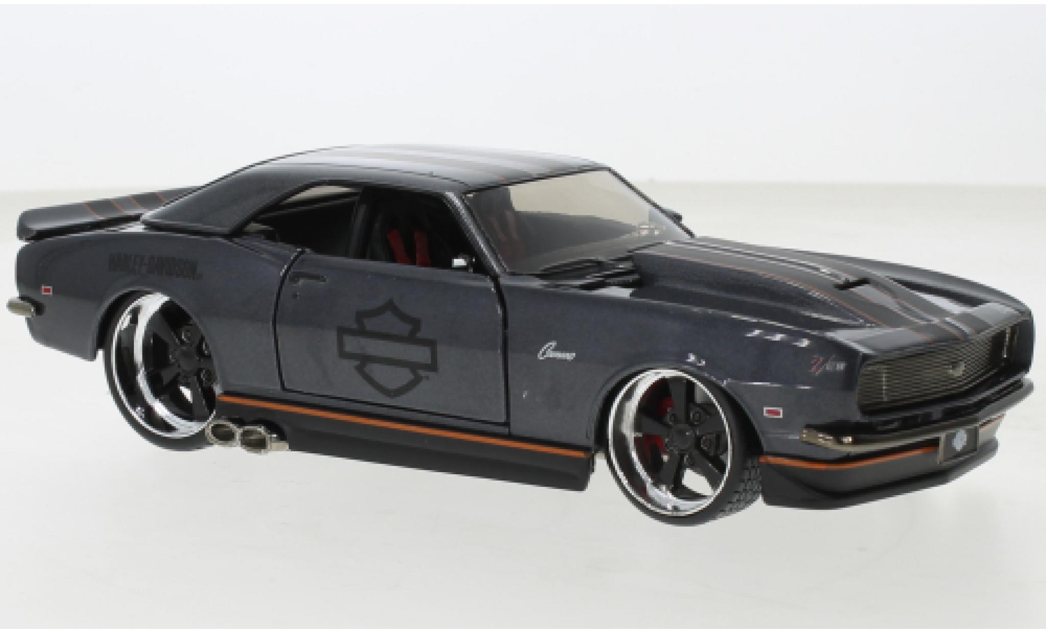 Chevrolet Camaro 1/24 Maisto Z28 metallise grigio Harley-Davidson 1968 modellino in miniatura