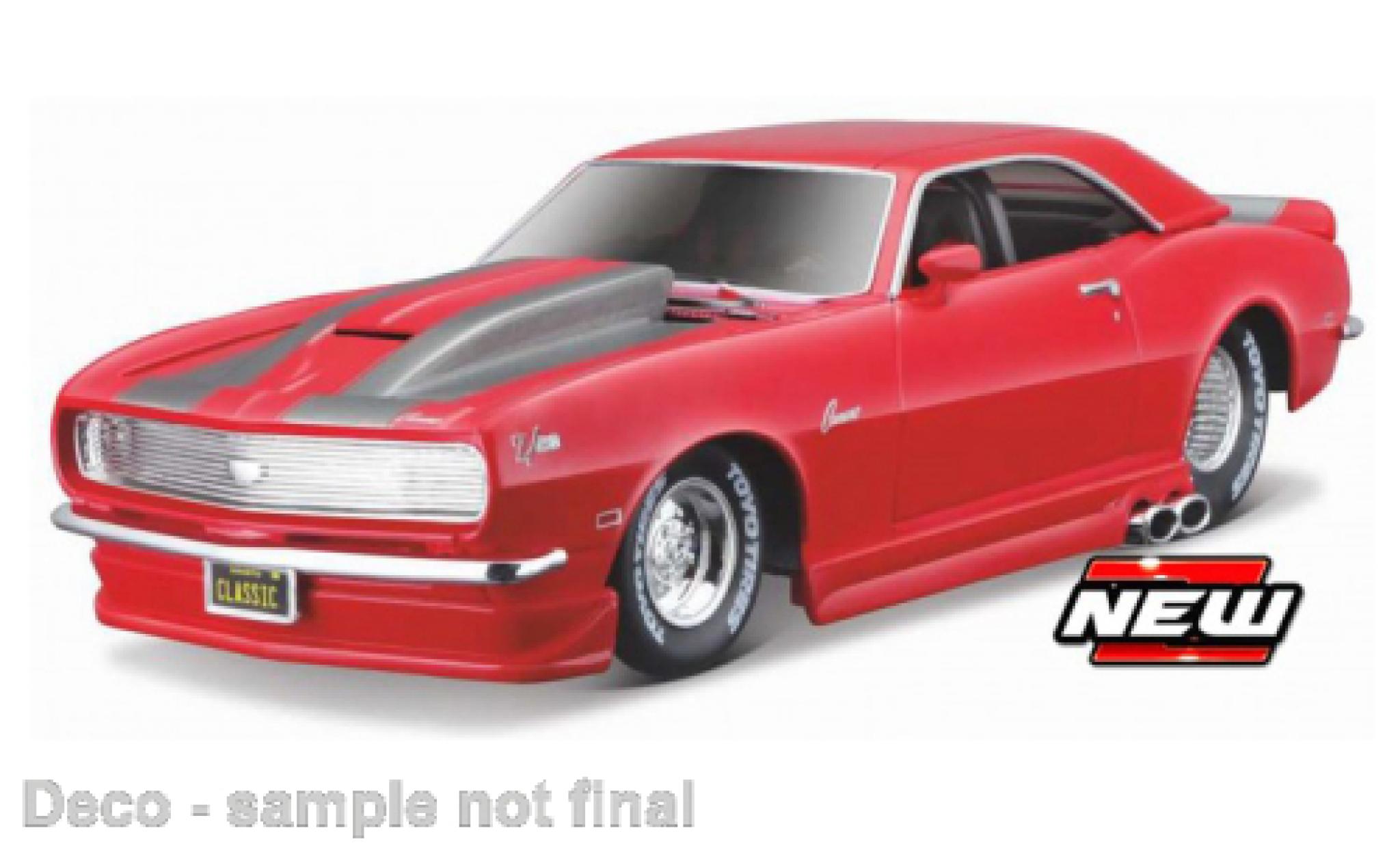 Chevrolet Camaro 1/24 Maisto Z28 rosso/grigio Harley-Davidson 1968 modellino in miniatura