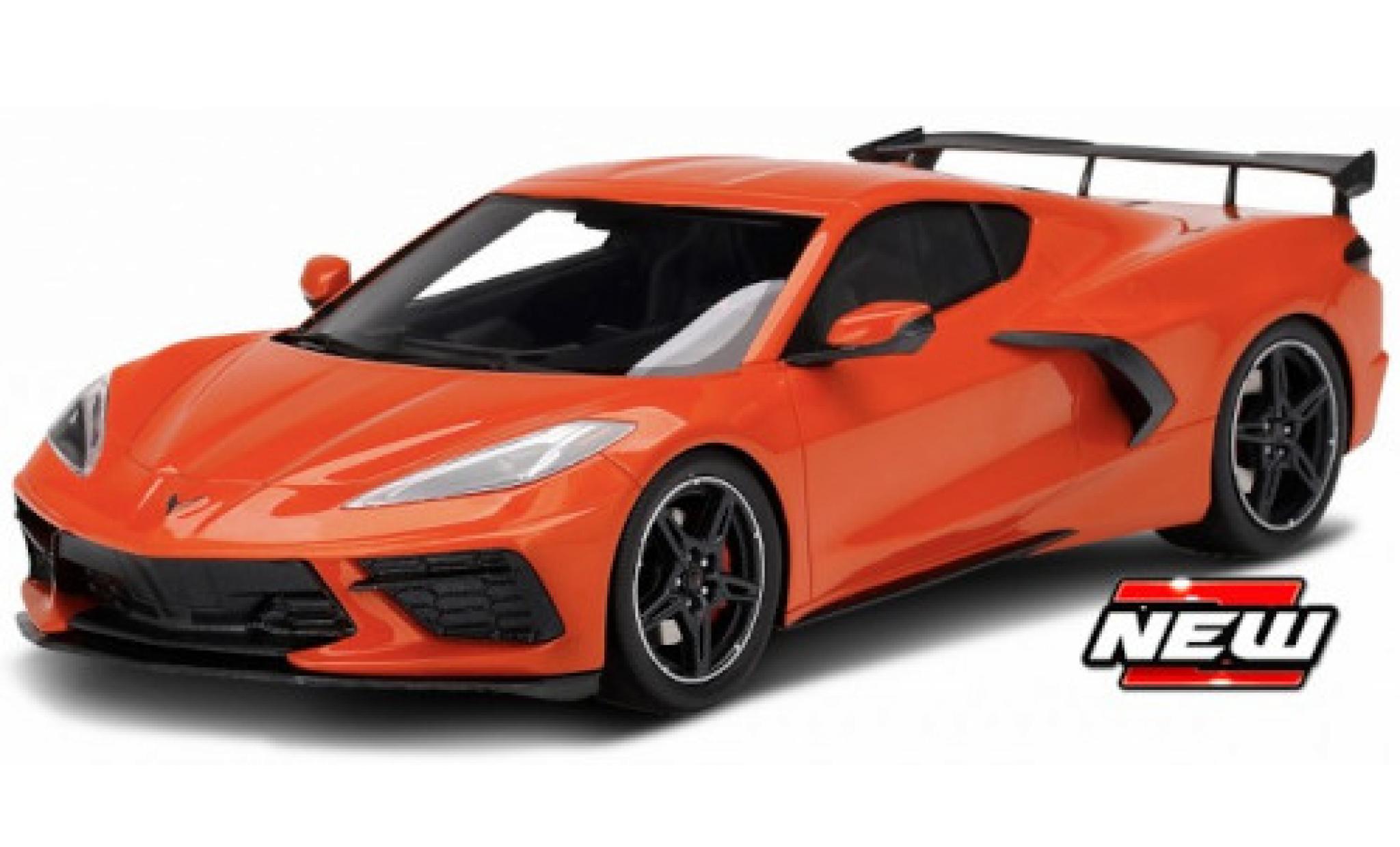 Chevrolet Corvette 1/24 Maisto Stingray (C8) orange 2020 modellino in miniatura