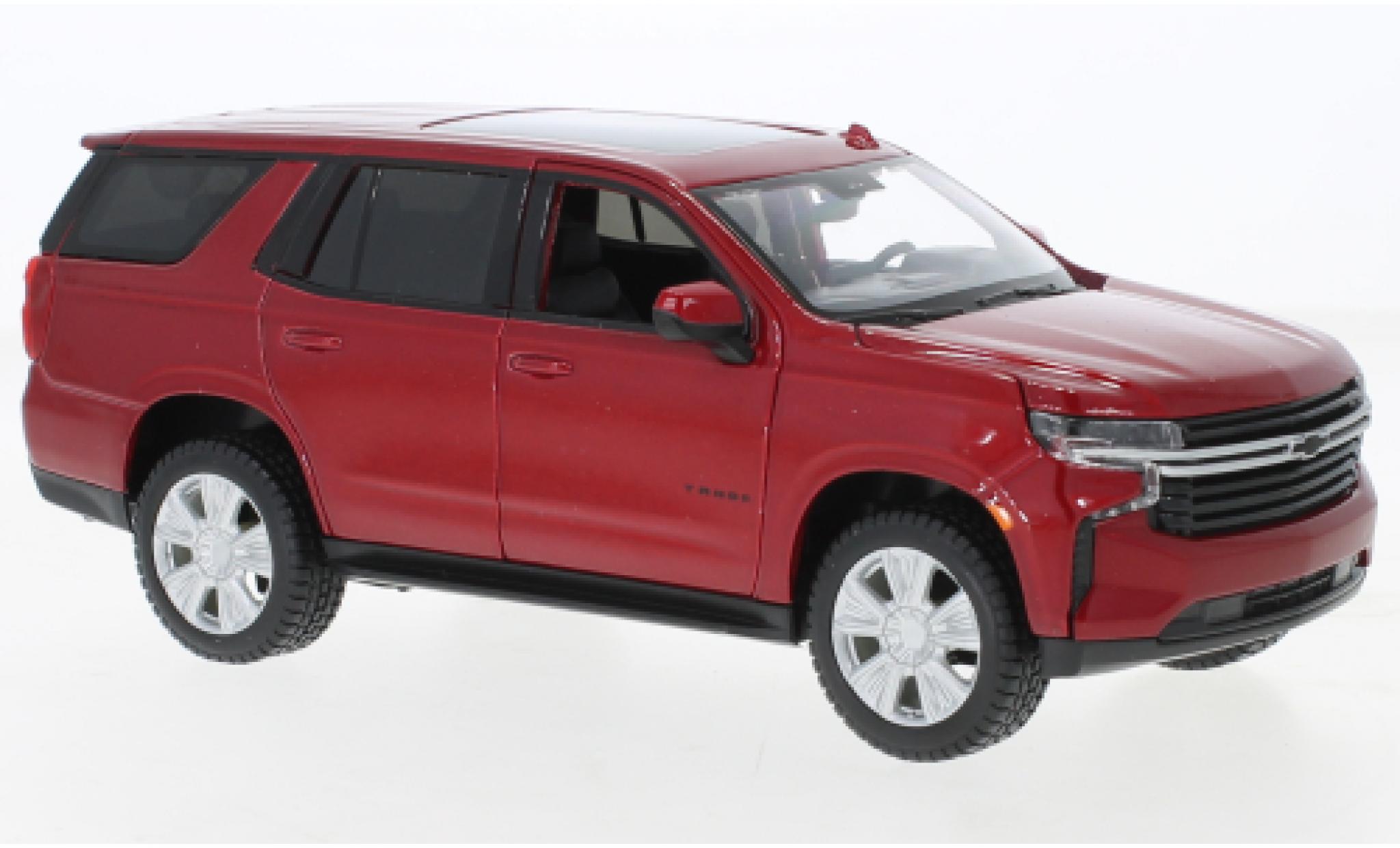 Chevrolet Tahoe 1/24 Maisto metallise rosso 2021 modellino in miniatura