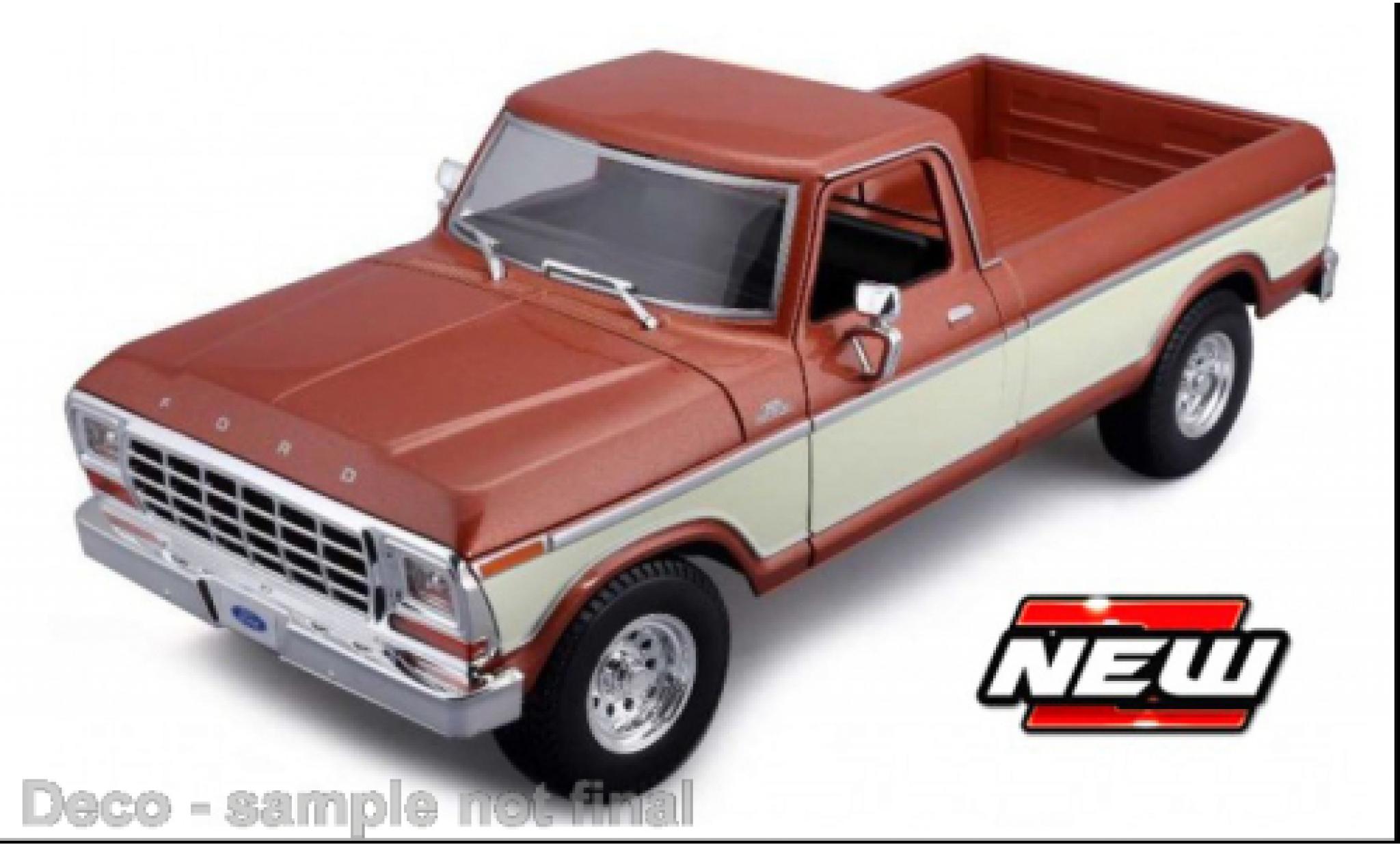 Ford F-1 1/18 Maisto 50 bronze/beige 1979 modellino in miniatura