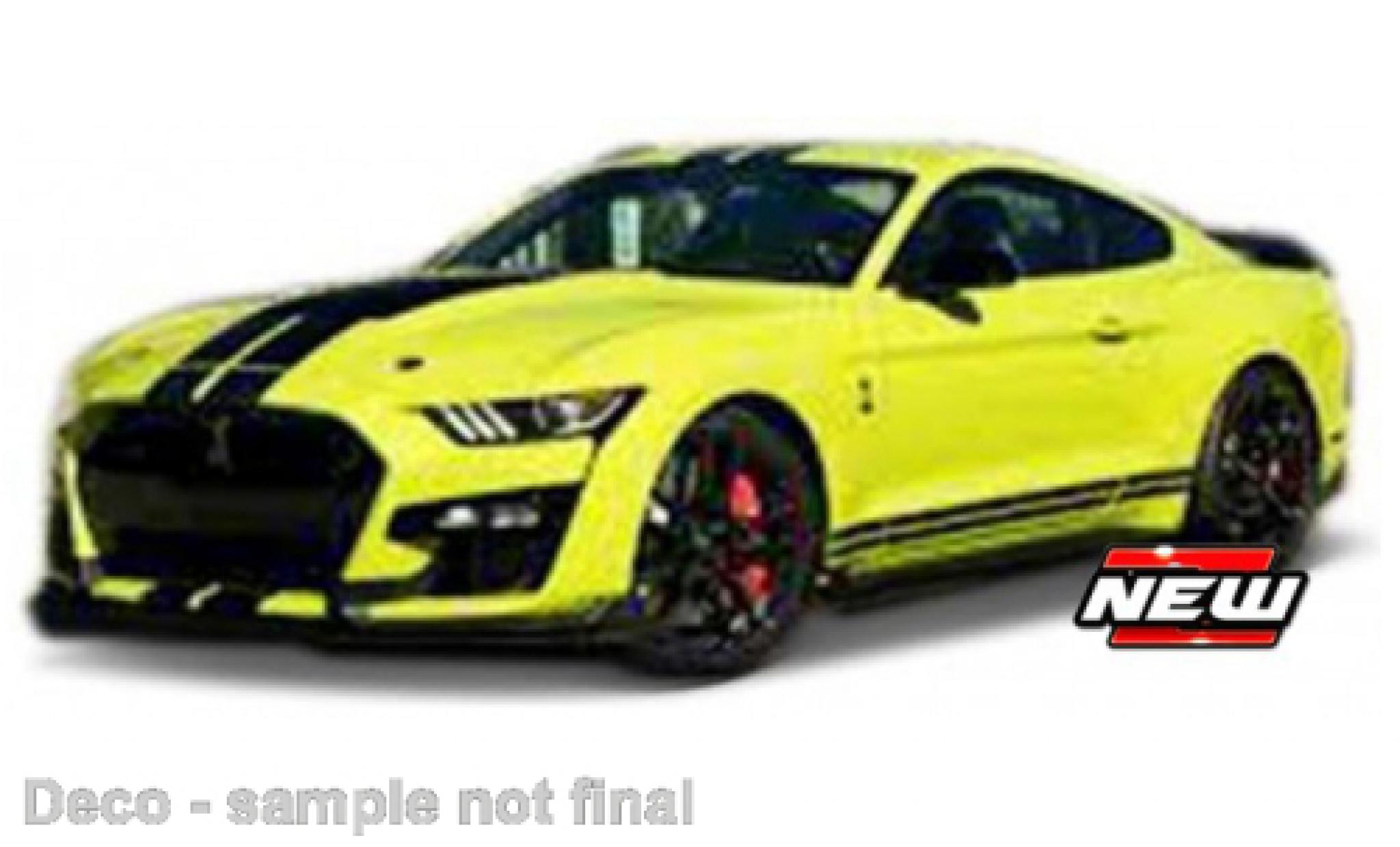Shelby GT 1/18 Maisto Ford Mustang 500 giallo/nero 2020 modellino in miniatura