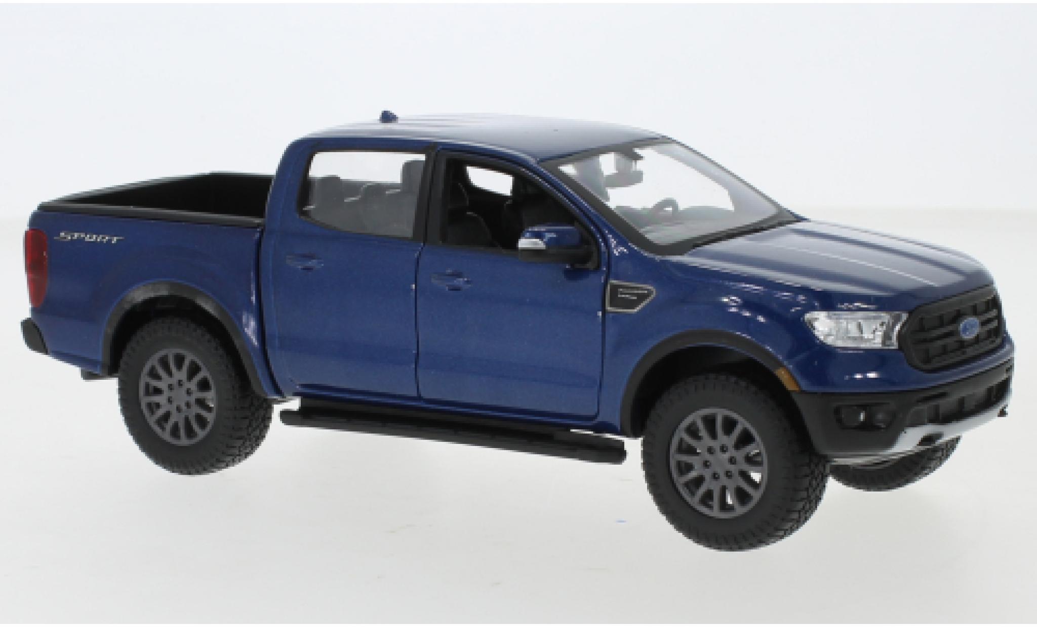 Ford Ranger 1/24 Maisto metallico blu 2019 modellino in miniatura