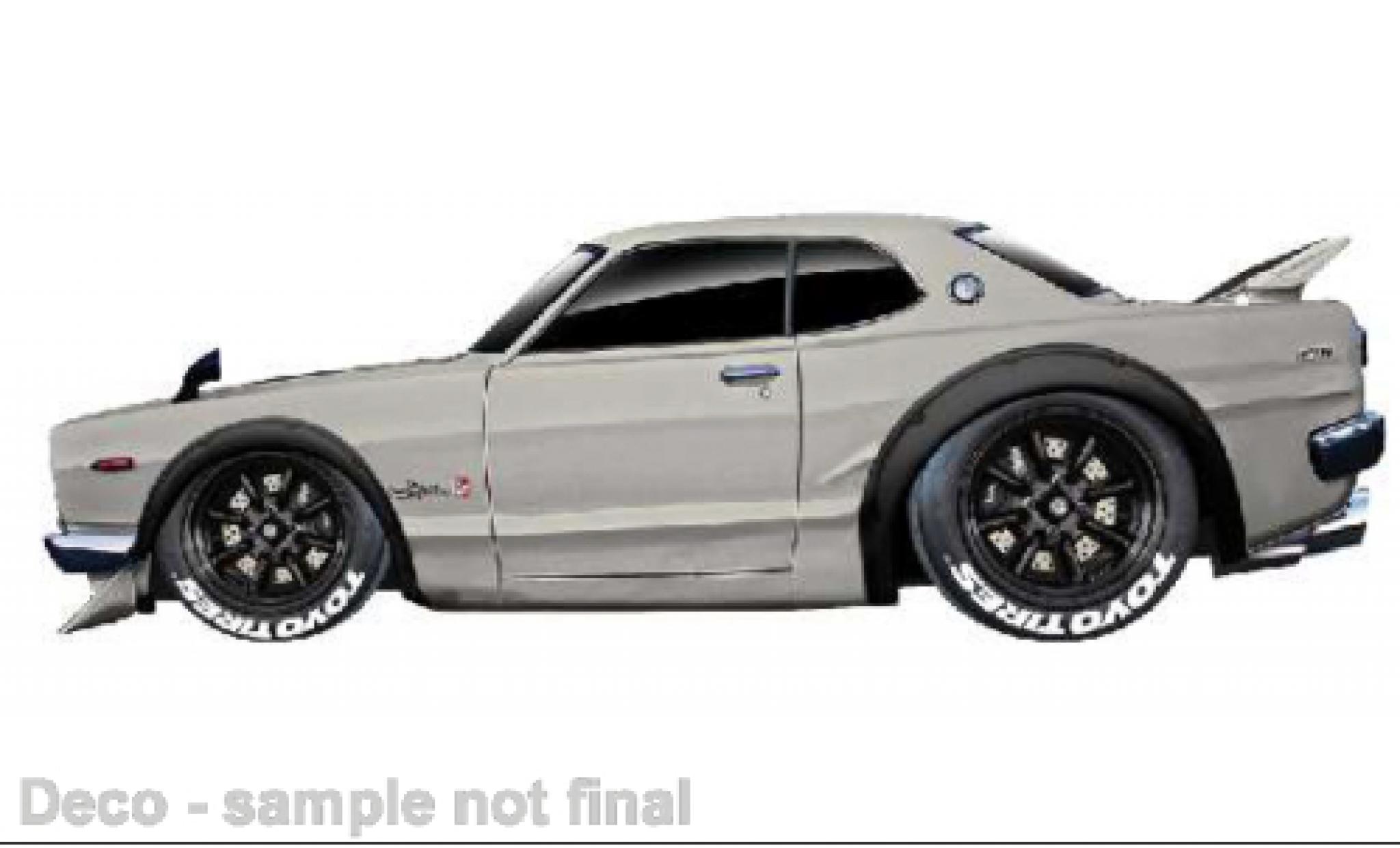 Nissan Skyline 1/64 Maisto 2000 GT-R (KPGC110) bianco 1971 modellino in miniatura