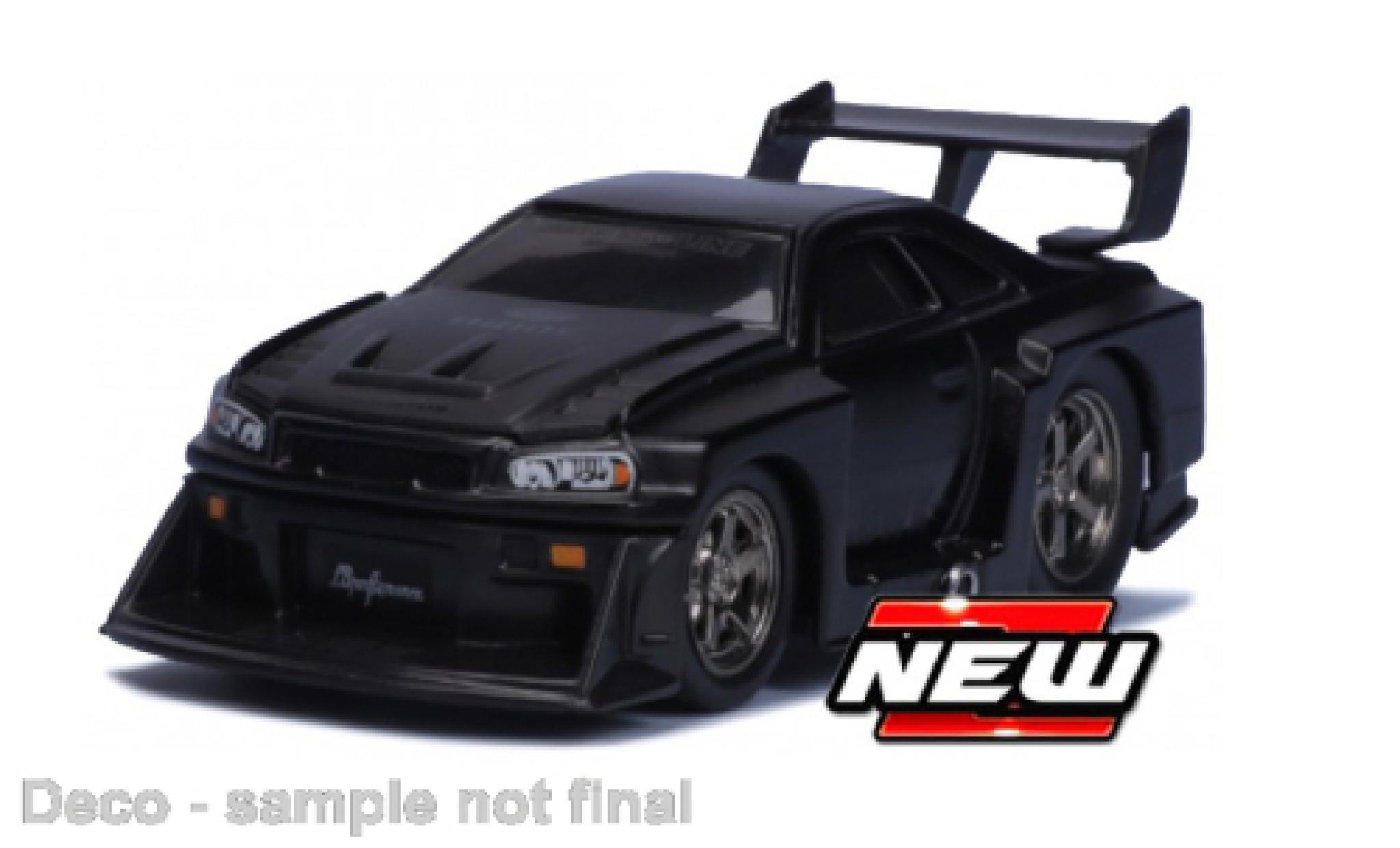 Nissan Skyline 1/64 Maisto GT-R (R34) matte noir 1999 modellino in miniatura