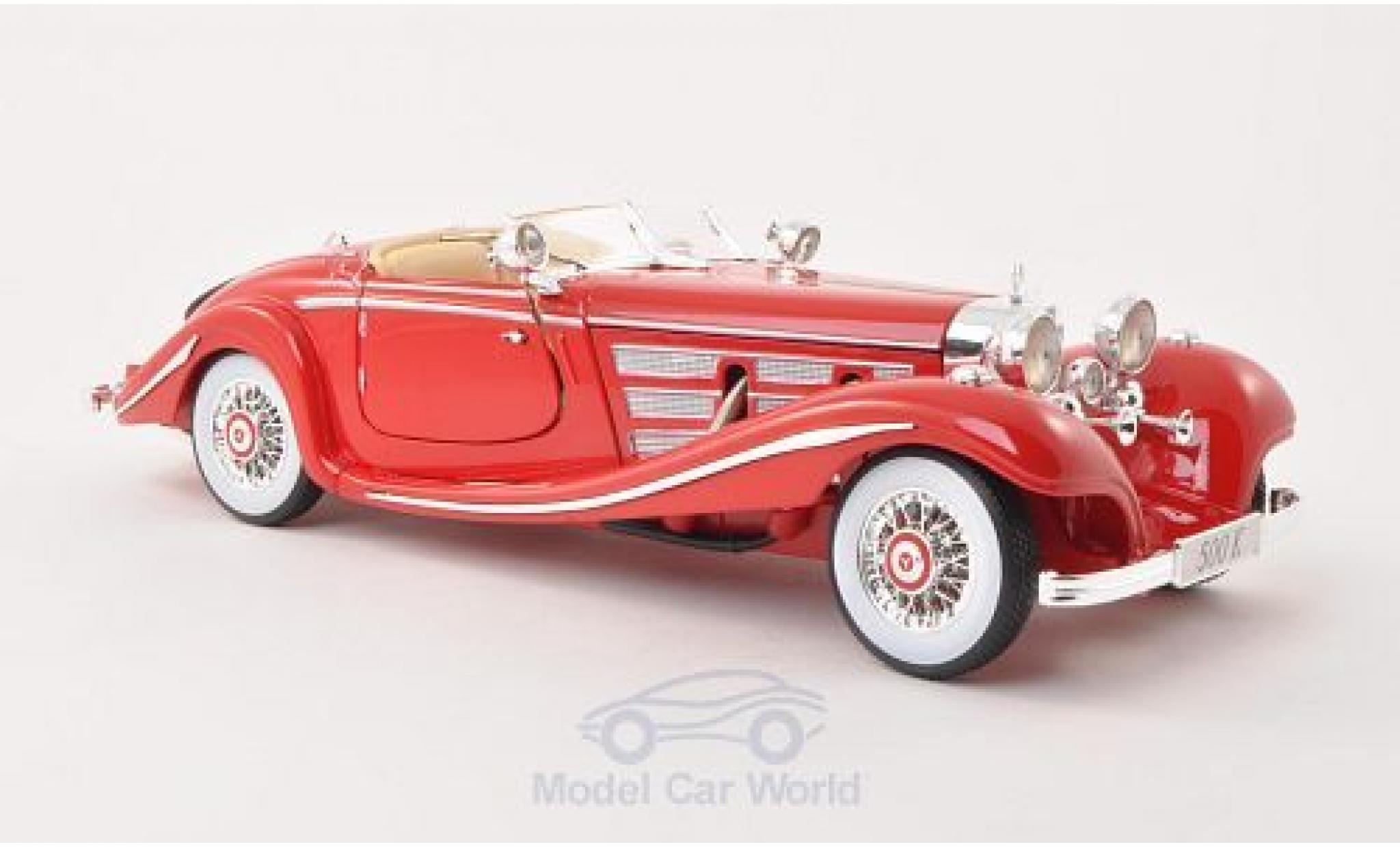 Mercedes 500 1/18 Maisto K rosso 1936 modellino in miniatura