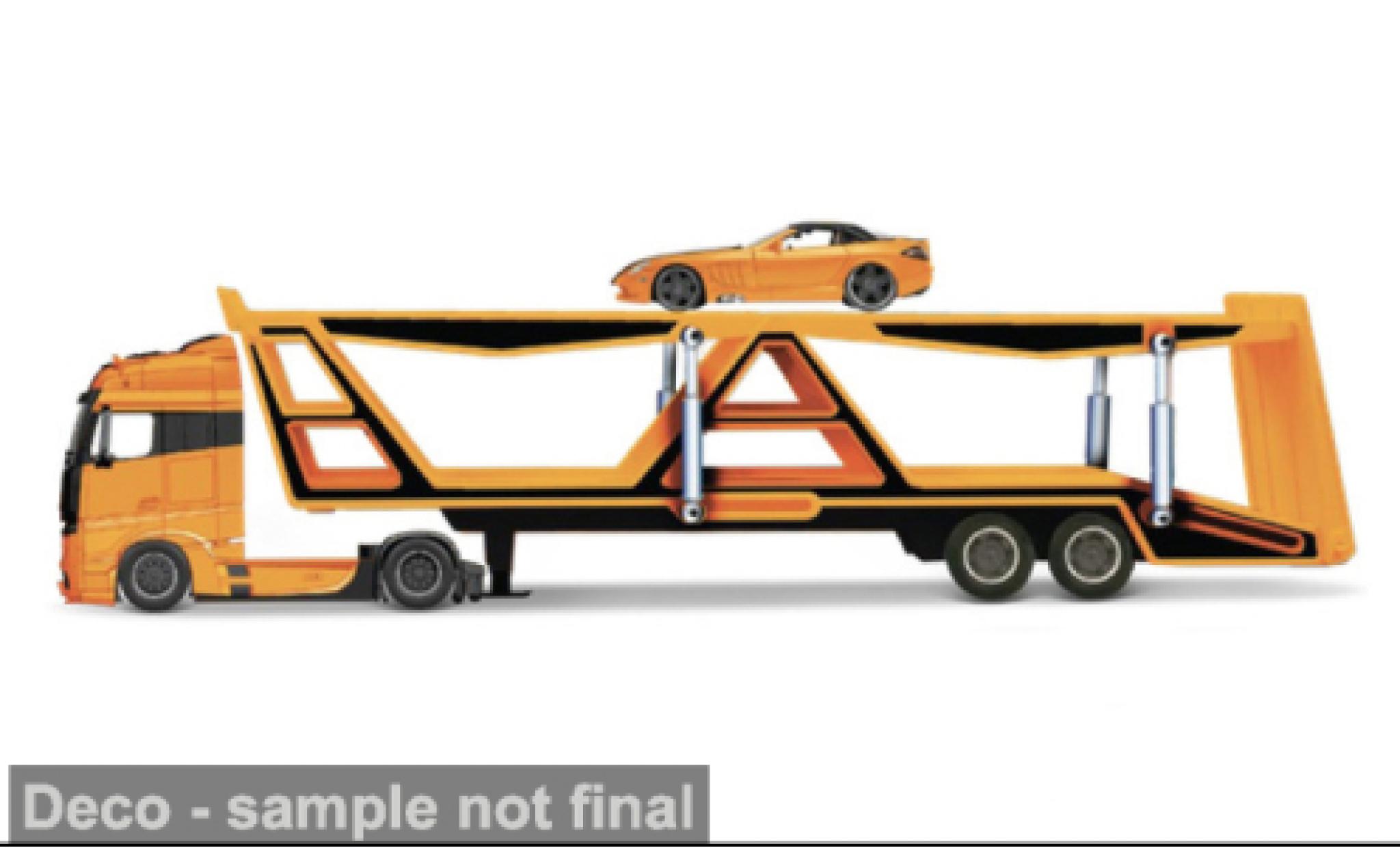 Mercedes Actros 1/64 Maisto 1851 gelb 1:64 modellino in miniatura