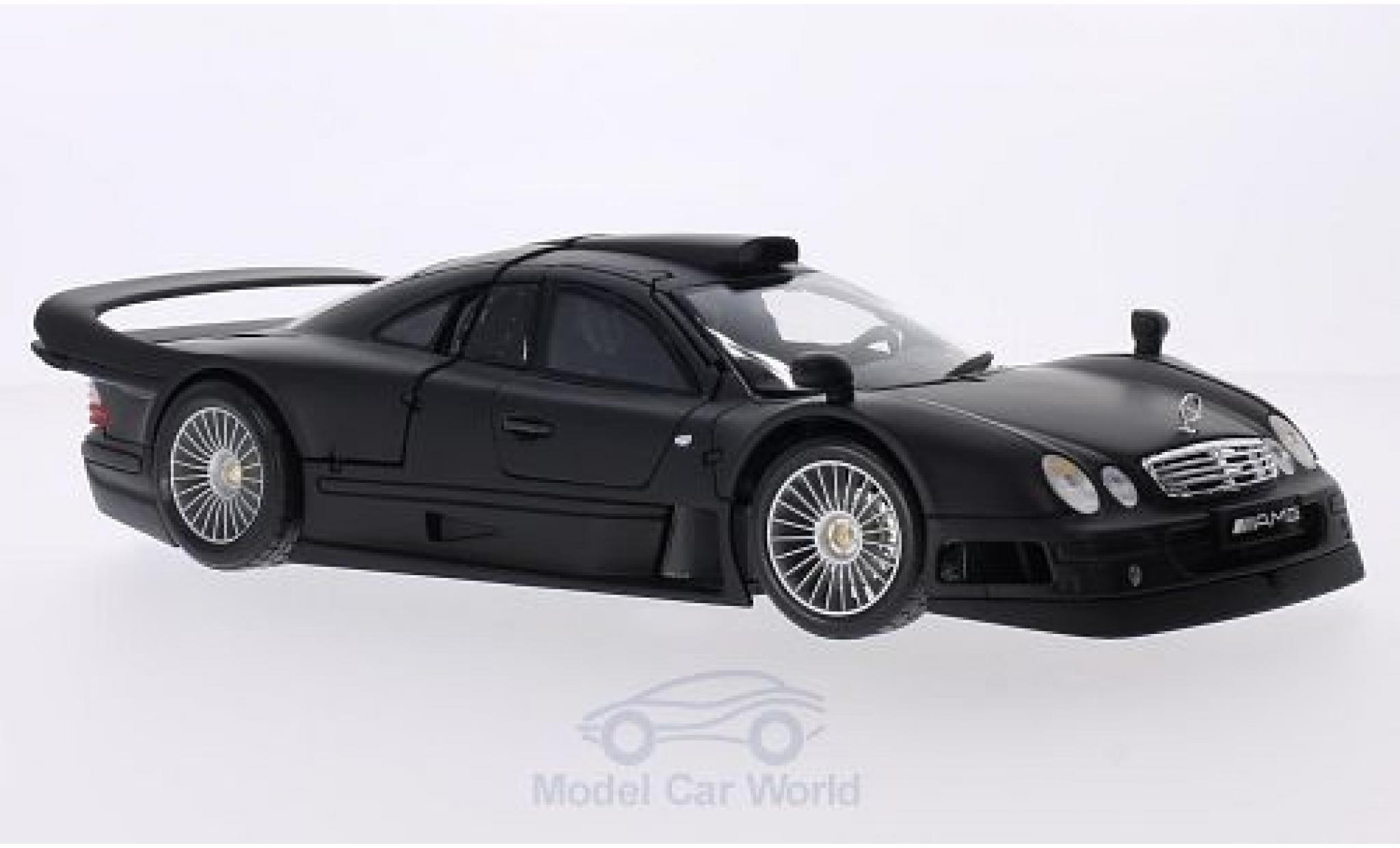 Mercedes CLK GTR 1/18 Maisto GTR matt-nero Street Version modellino in miniatura