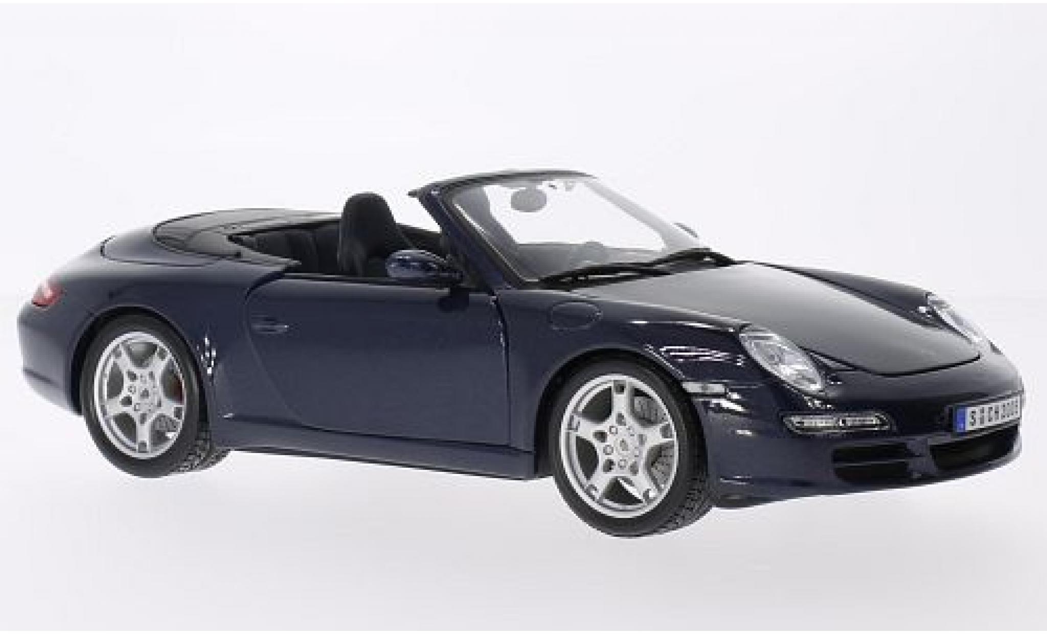 Porsche 997 S 1/18 Maisto 911 () Carrera S Cabriolet metallico blu modellino in miniatura