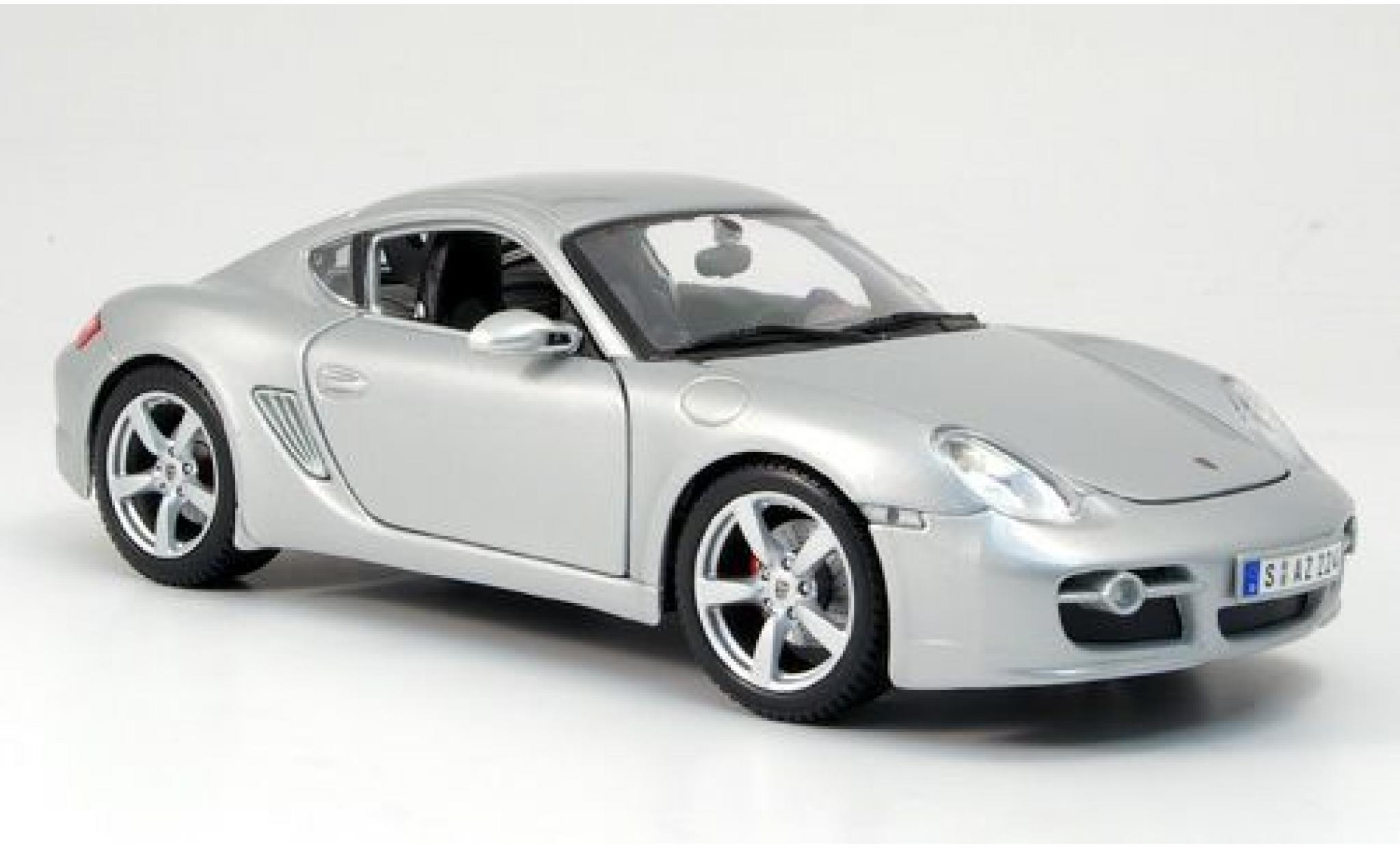 Porsche Cayman S 1/18 Maisto S grigio sans Vitrine modellino in miniatura