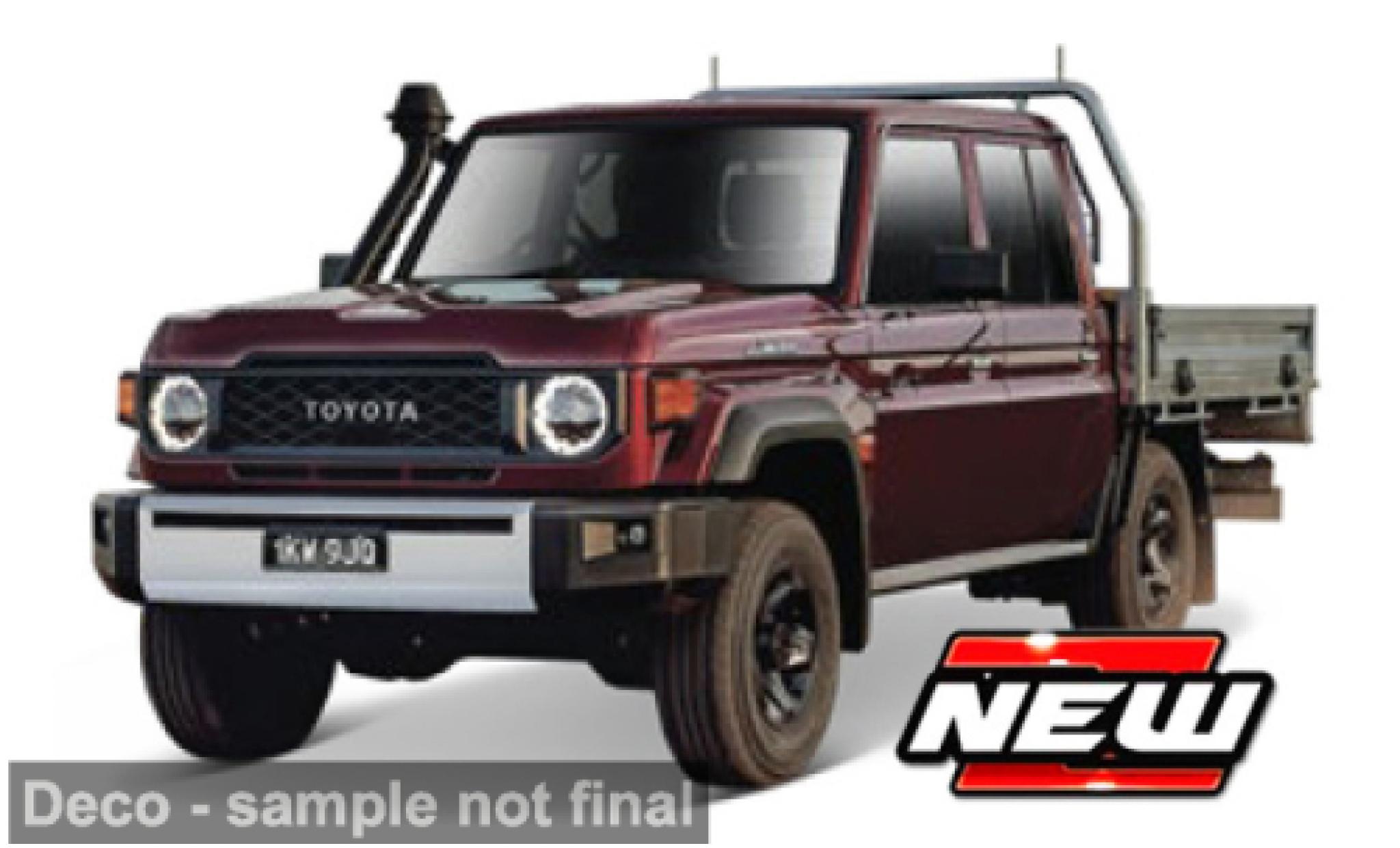 Toyota Land Cruiser 1/43 Maisto 70 rot 1:43 modellino in miniatura