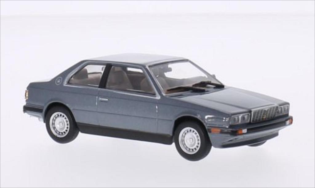 Maserati Biturbo 1/43 WhiteBox metallico grigio modellino in miniatura