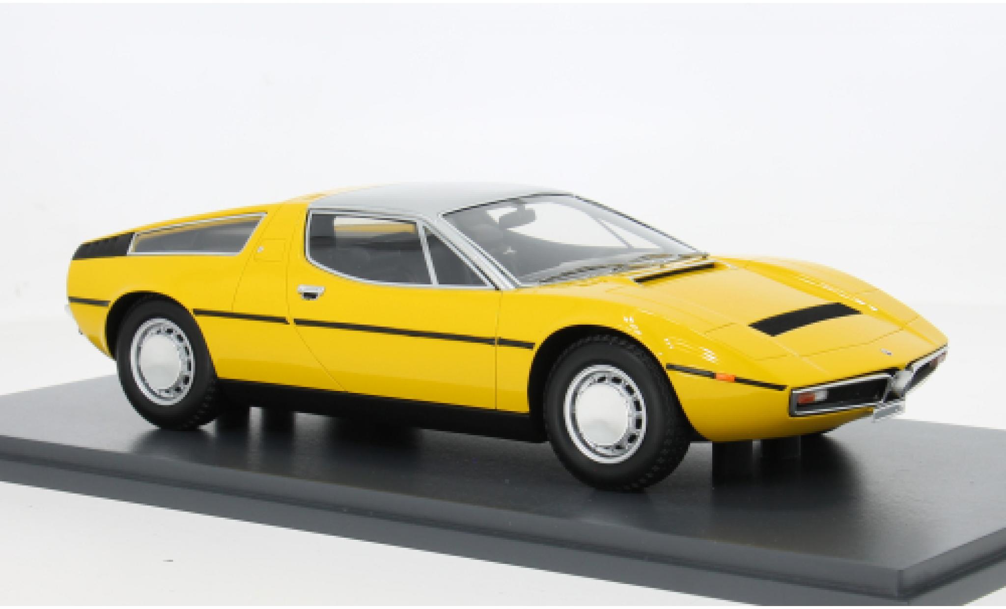 Maserati Bora 1/18 Schuco gelb 1971 1:18 modellini auto