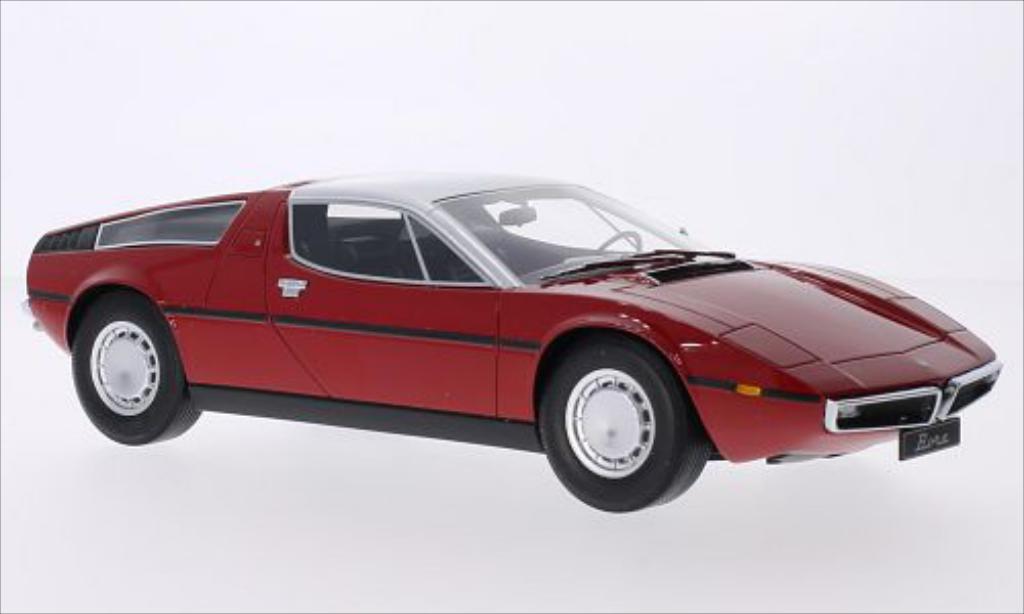 Maserati Bora 1/18 Minichamps rosso/grigio 1970 modellino in miniatura