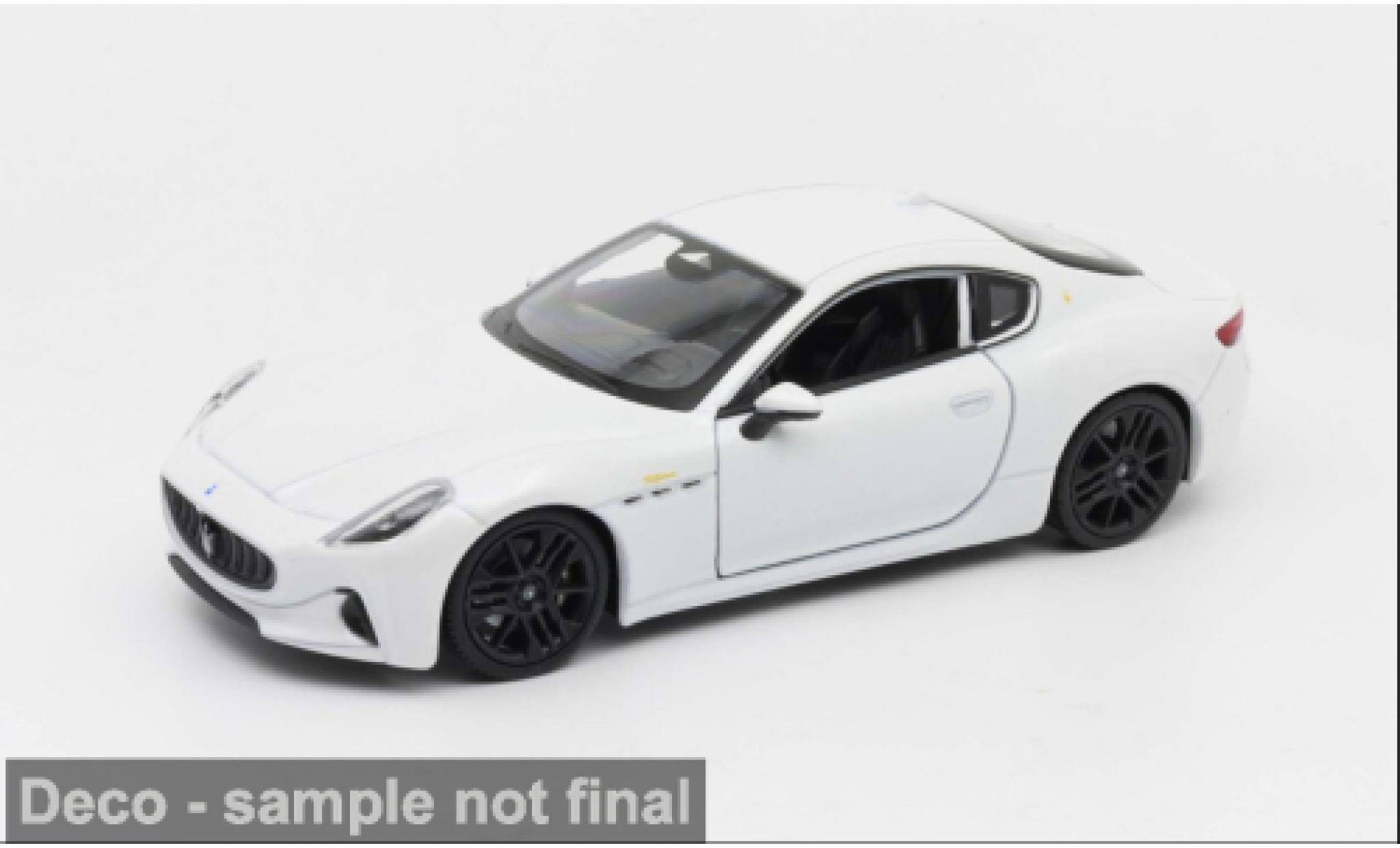 Maserati Gran Turismo 1/24 Welly Folgore weiss 2023 1:24 modellino in miniatura