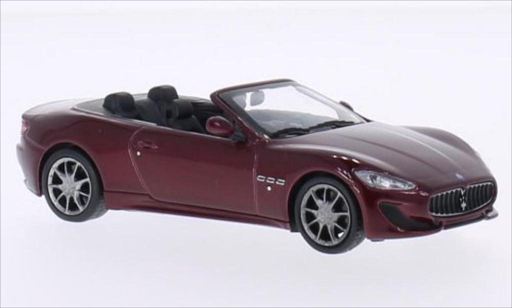 Maserati GranCabrio 1/43 WhiteBox Sport rosso 2013 modellino in miniatura