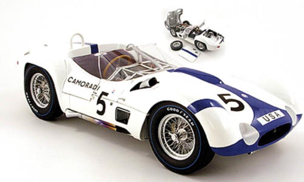 Maserati Tipo 1/12 Minichamps 61 No.5 Camoradi 1000 km Nurburgring 1960 / D.Gurney modellino in miniatura