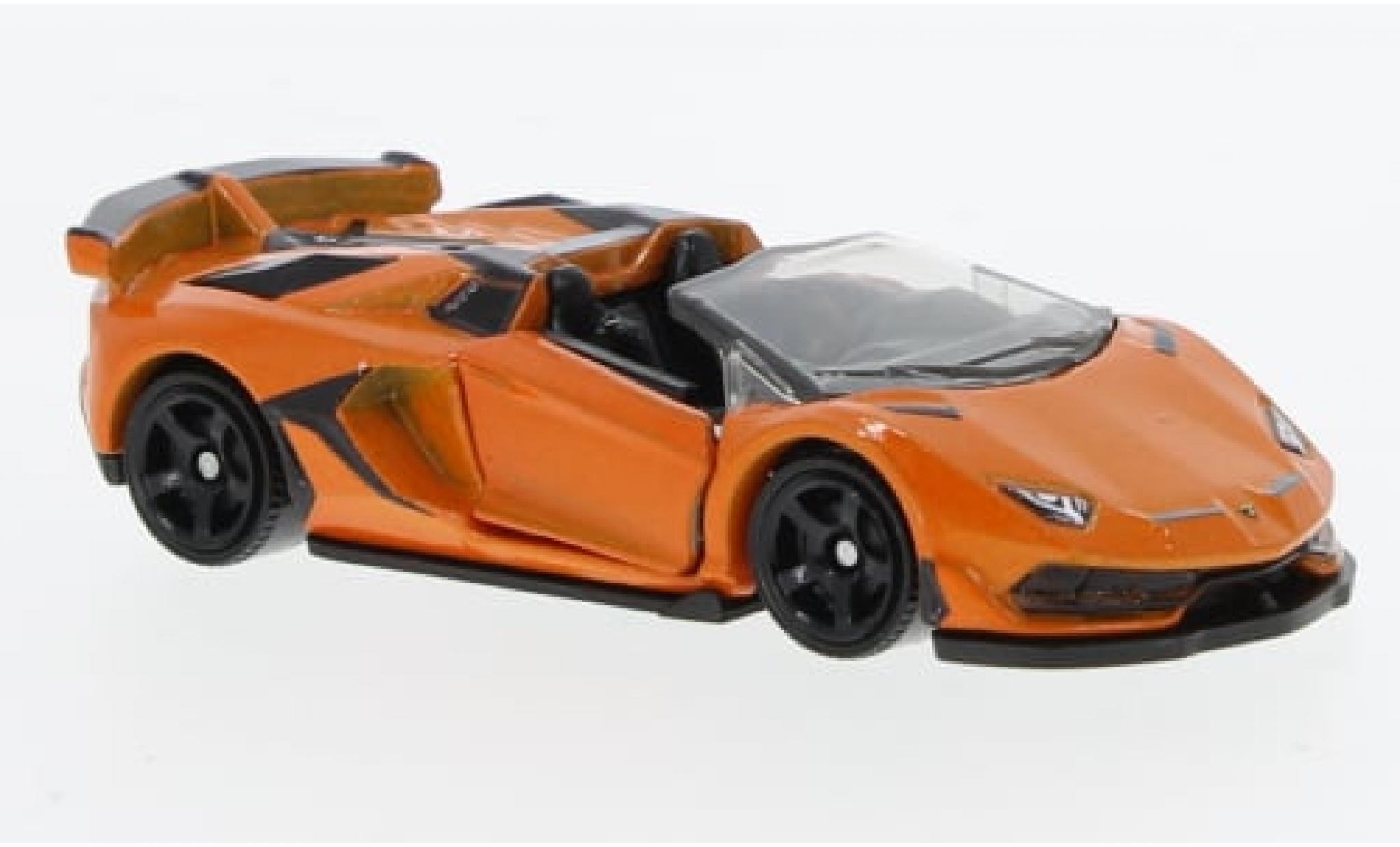 Lamborghini Aventador 1/64 Matchbox SVJ Roadster metallise orange 2019 1:64 modellino in miniatura