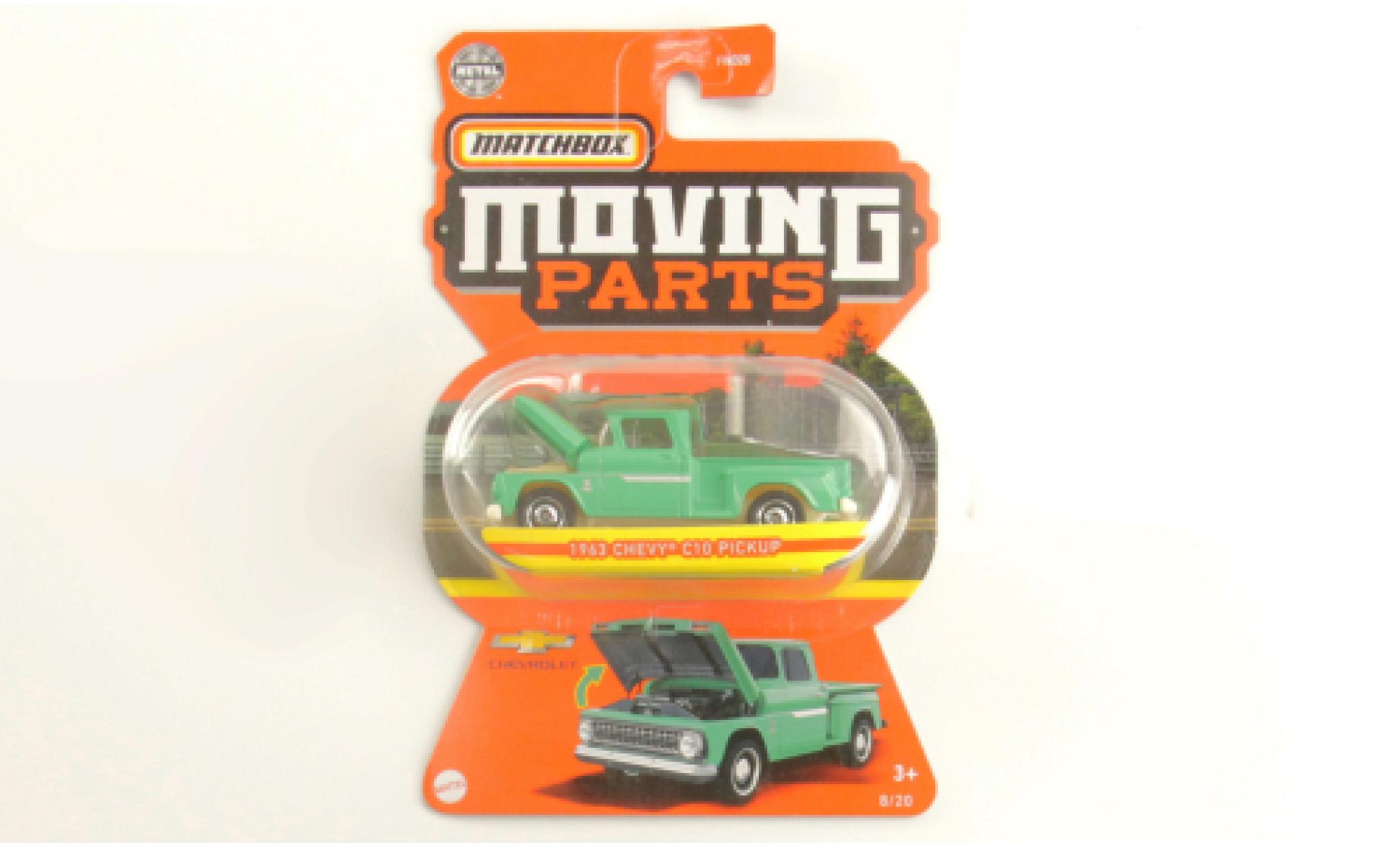 Chevrolet C-10 1/64 Matchbox Pick Up la chaux 1963 modellino in miniatura