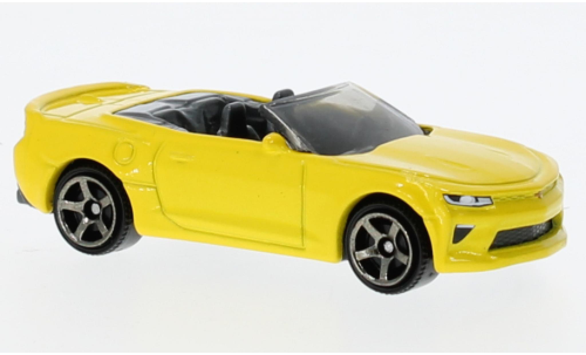 Chevrolet Camaro 1/64 Matchbox Cabriolet giallo 2016 modellino in miniatura