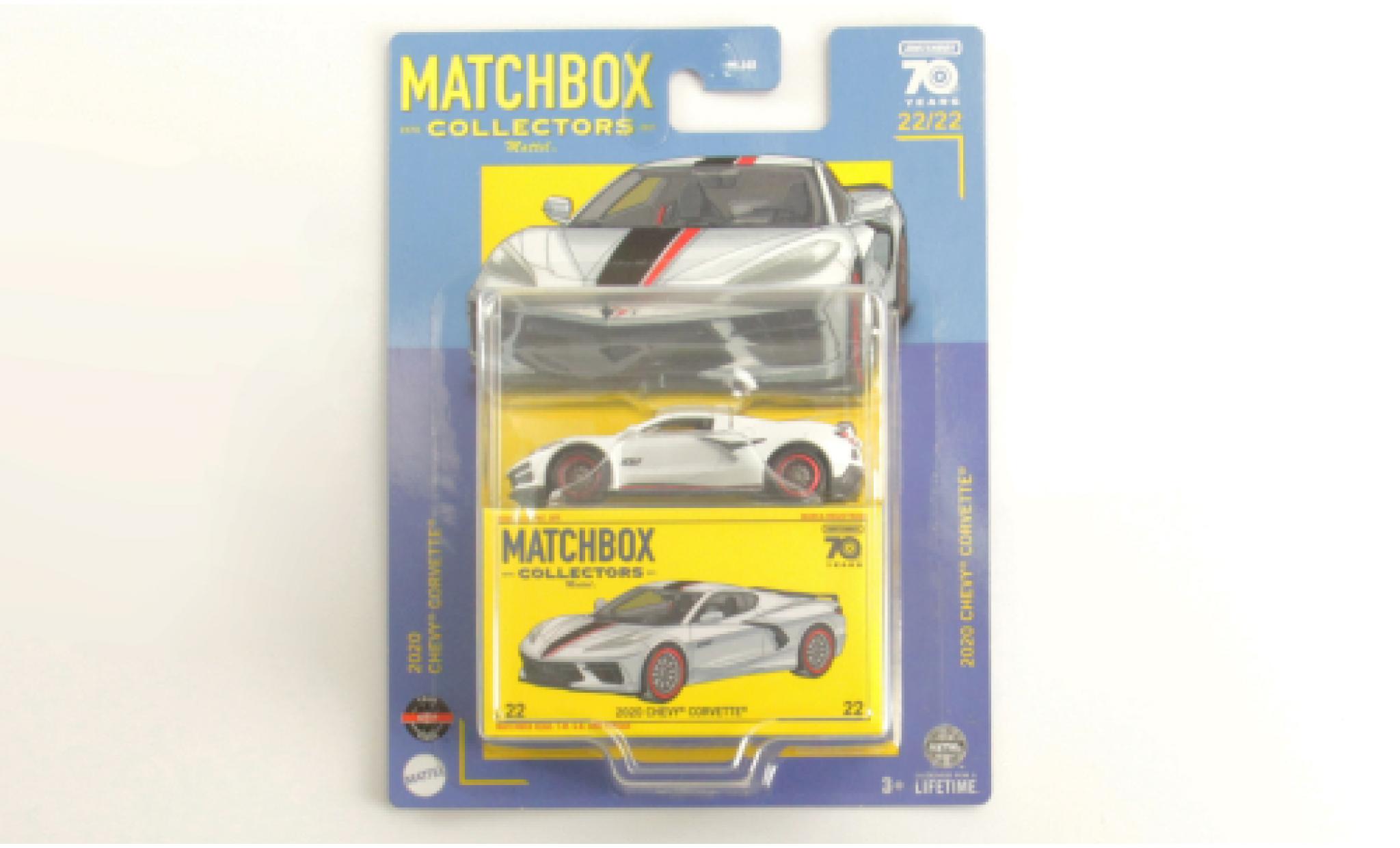 Chevrolet Corvette 1/64 Matchbox (C8) bianco 2020 modellino in miniatura