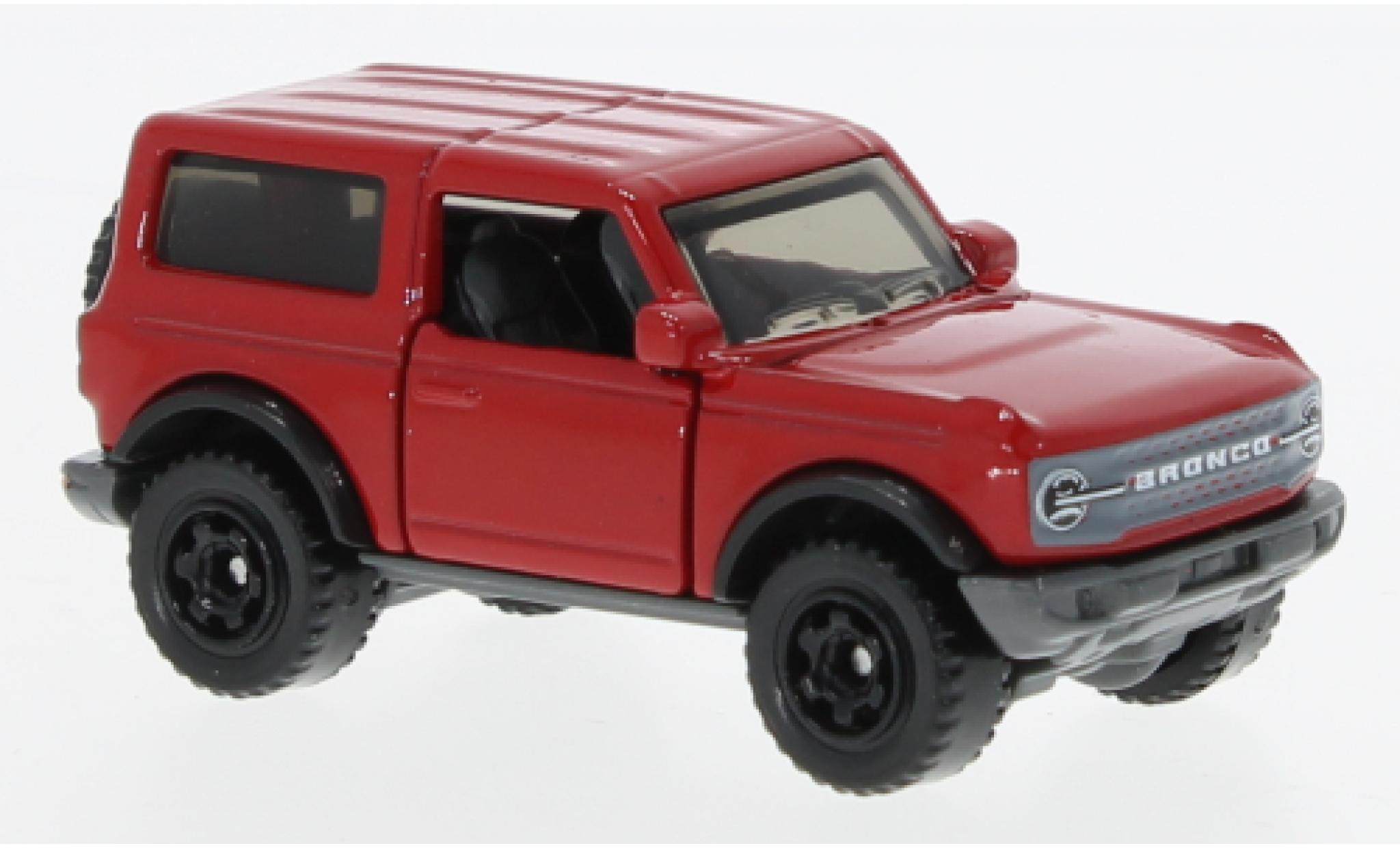Ford Bronco 1/64 Matchbox rosso 2021 modellino in miniatura