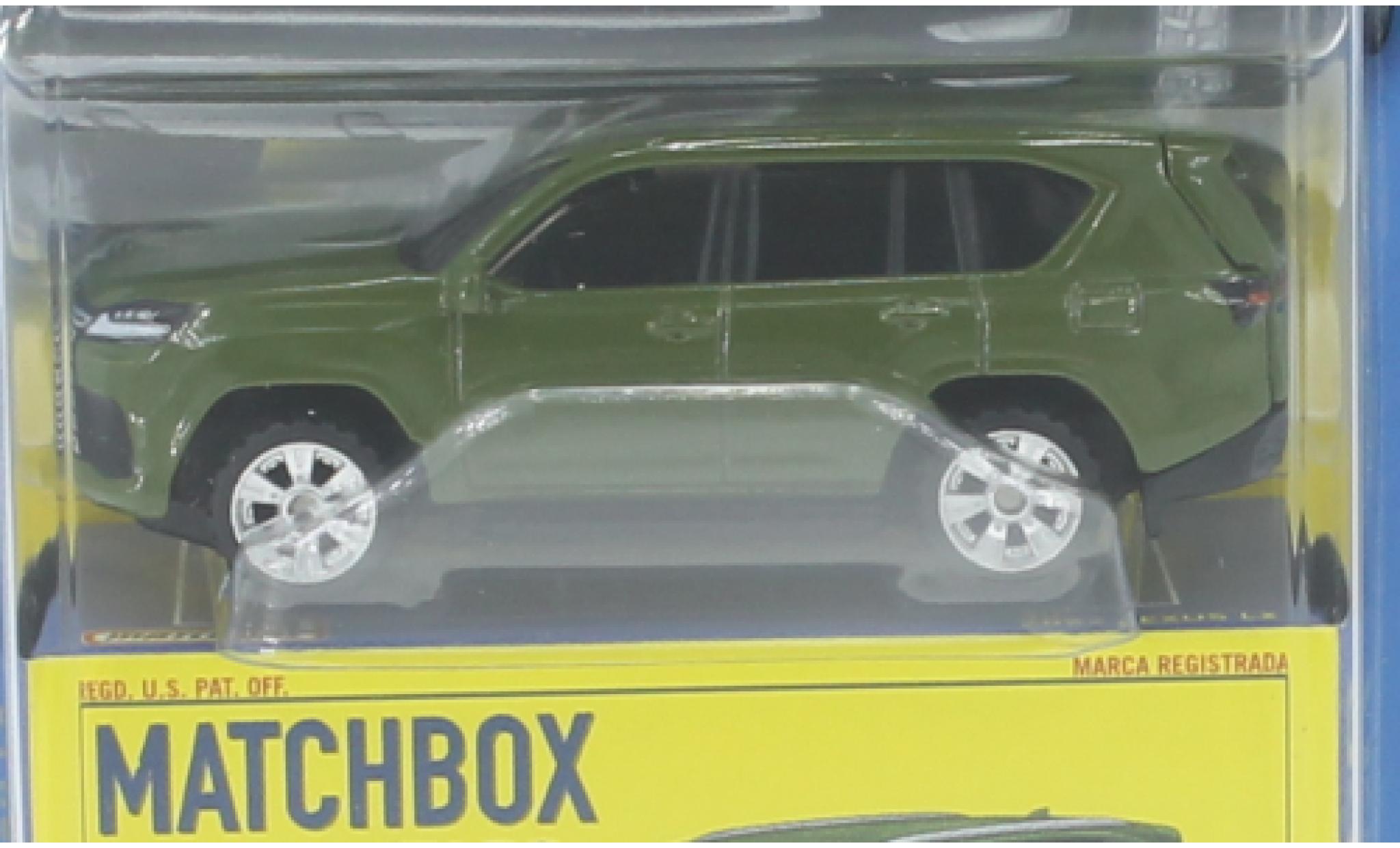Lexus LX 1/64 Matchbox vert 2022 modellino in miniatura