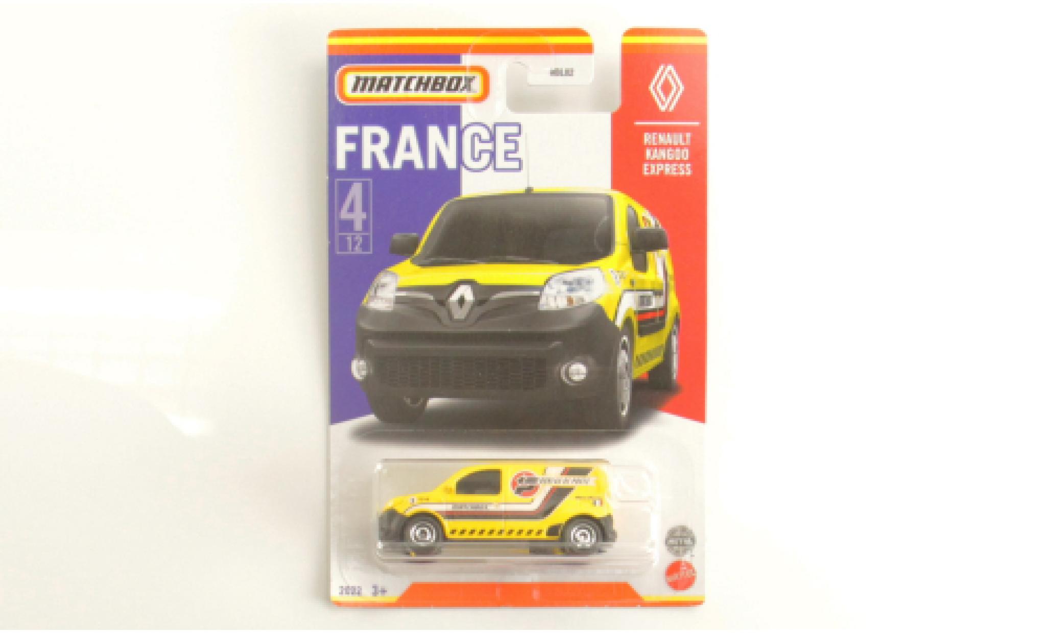 Renault Kangoo 1/64 Matchbox Express giallo modellino in miniatura