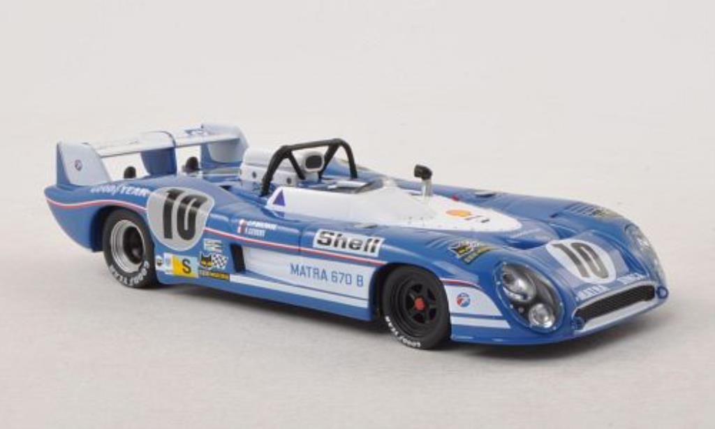 Matra MS670B 1/43 IXO No.10 24h Le Mans 1973 modellino in miniatura