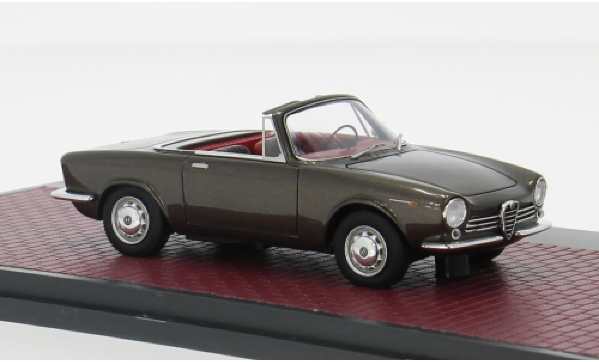 Alfa Romeo Giulia 1/43 Matrix GT Spider Prototipo braun 1963 1:43 modellino in miniatura