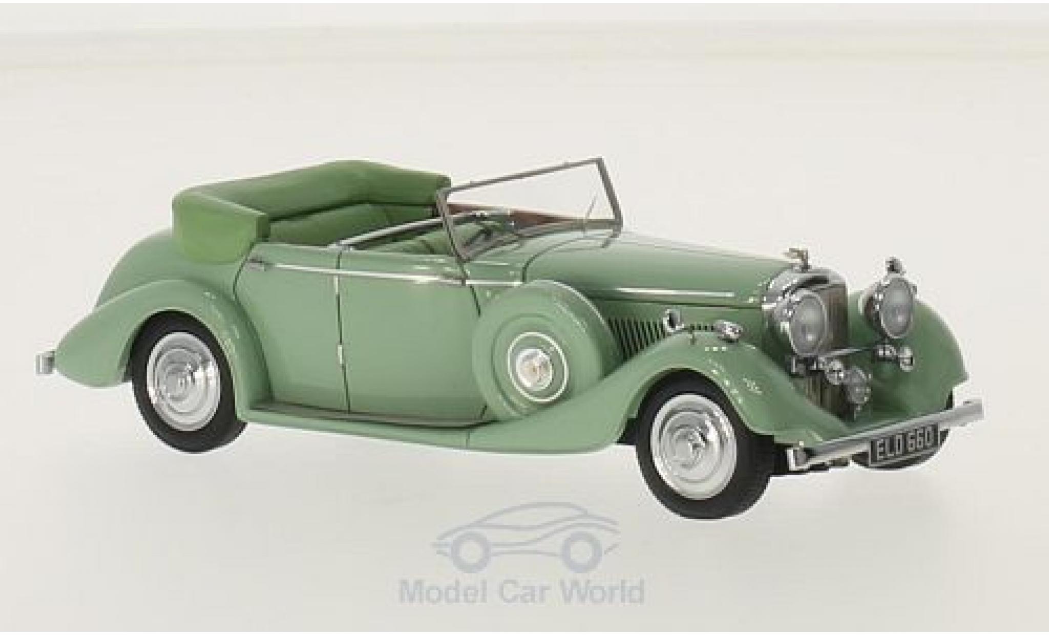 Bentley 4.5 1/43 Matrix 425 litre All Weather Tourer verde RHD Thrupp & Maberly 1937 modellino in miniatura