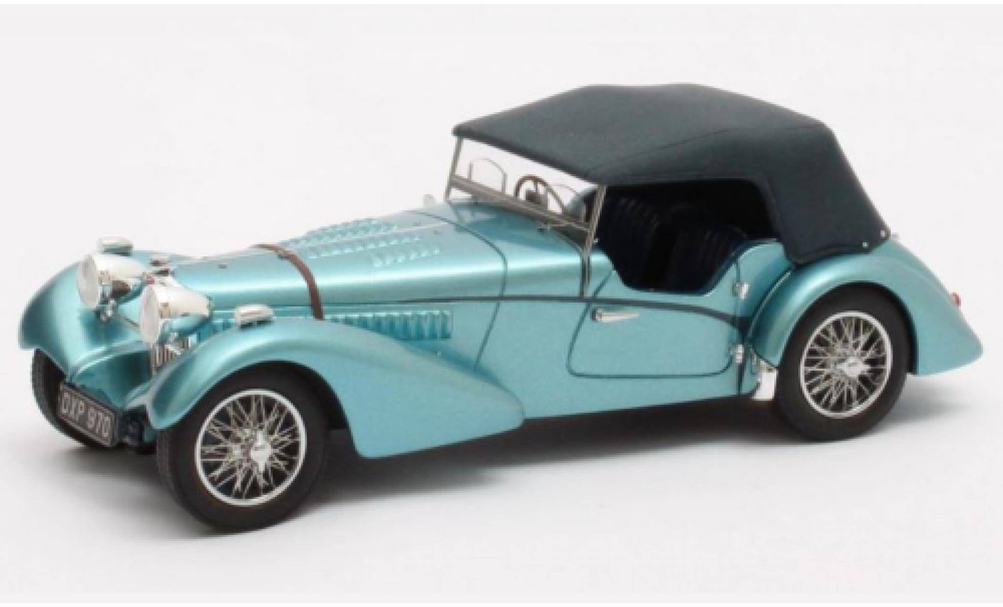 Bugatti 57 1/43 Matrix TSC Sports Tourer Vanden Plas metallico blu RHD 1938 Chassis #541 modellino in miniatura