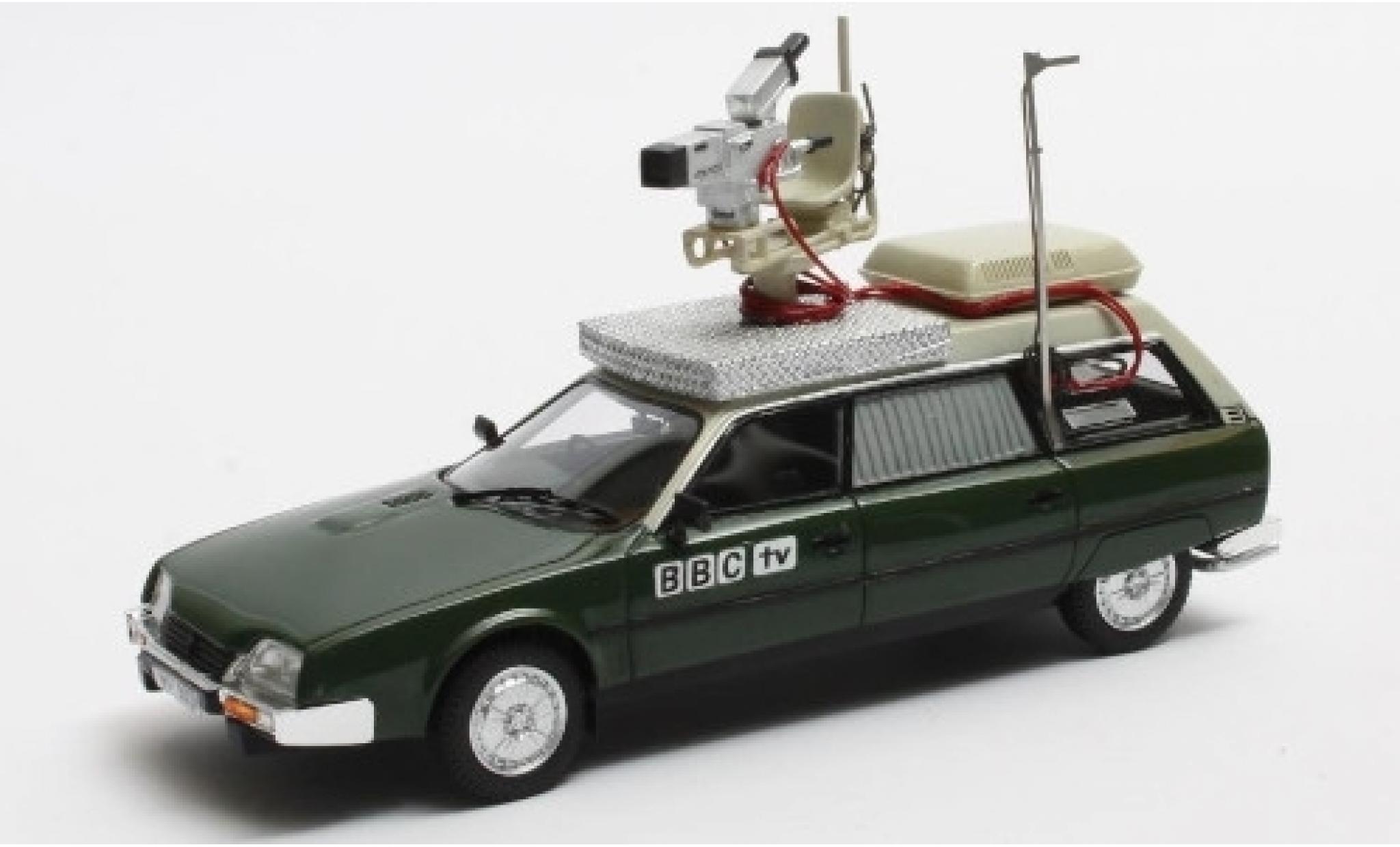 Citroen CX 1/43 Matrix Safari metallico verde/beige RHD BBC 1982 Kamerawagen modellino in miniatura