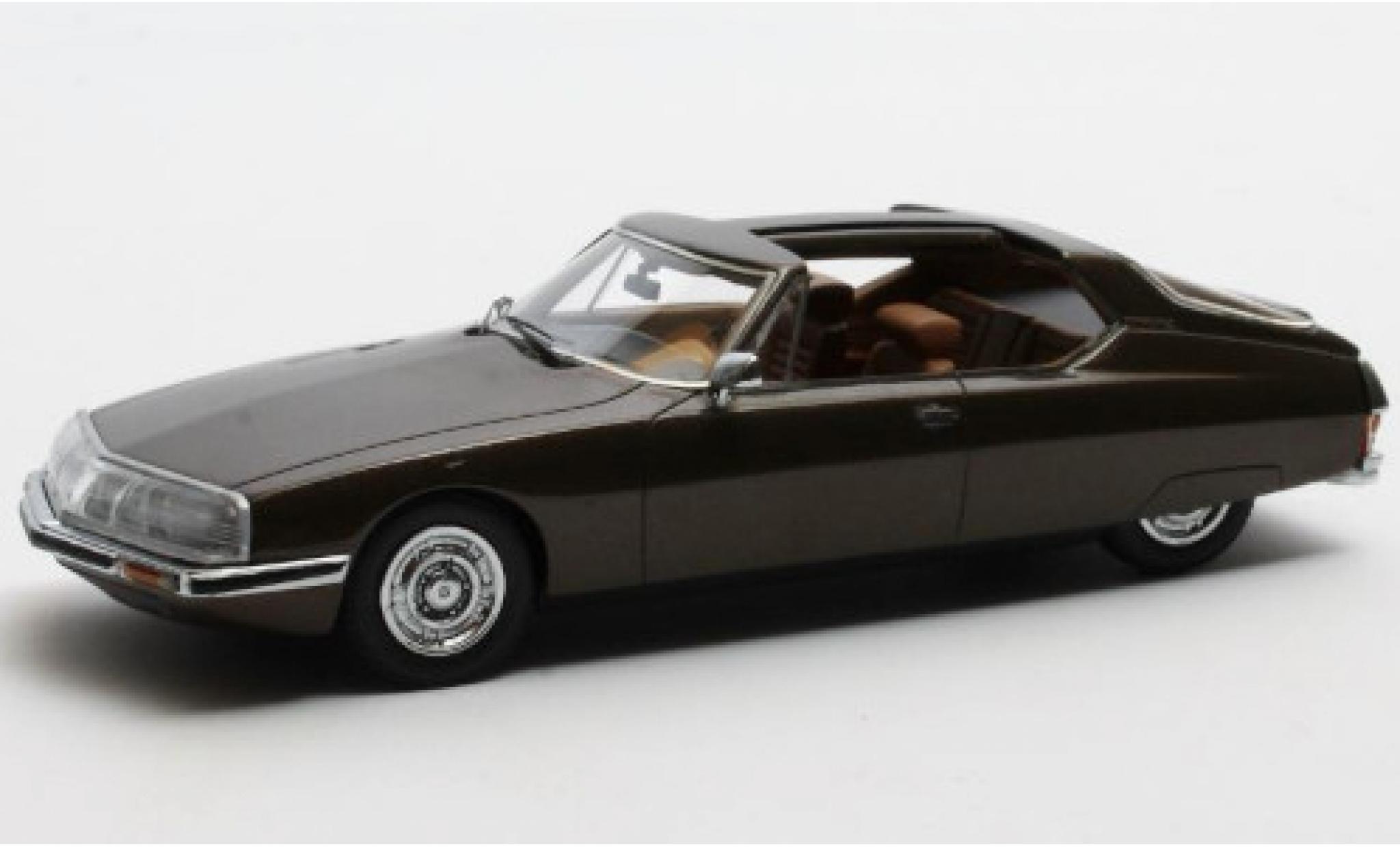 Citroen SM 1/43 Matrix Heuliez Espace metallico marroneee 1970 modellino in miniatura